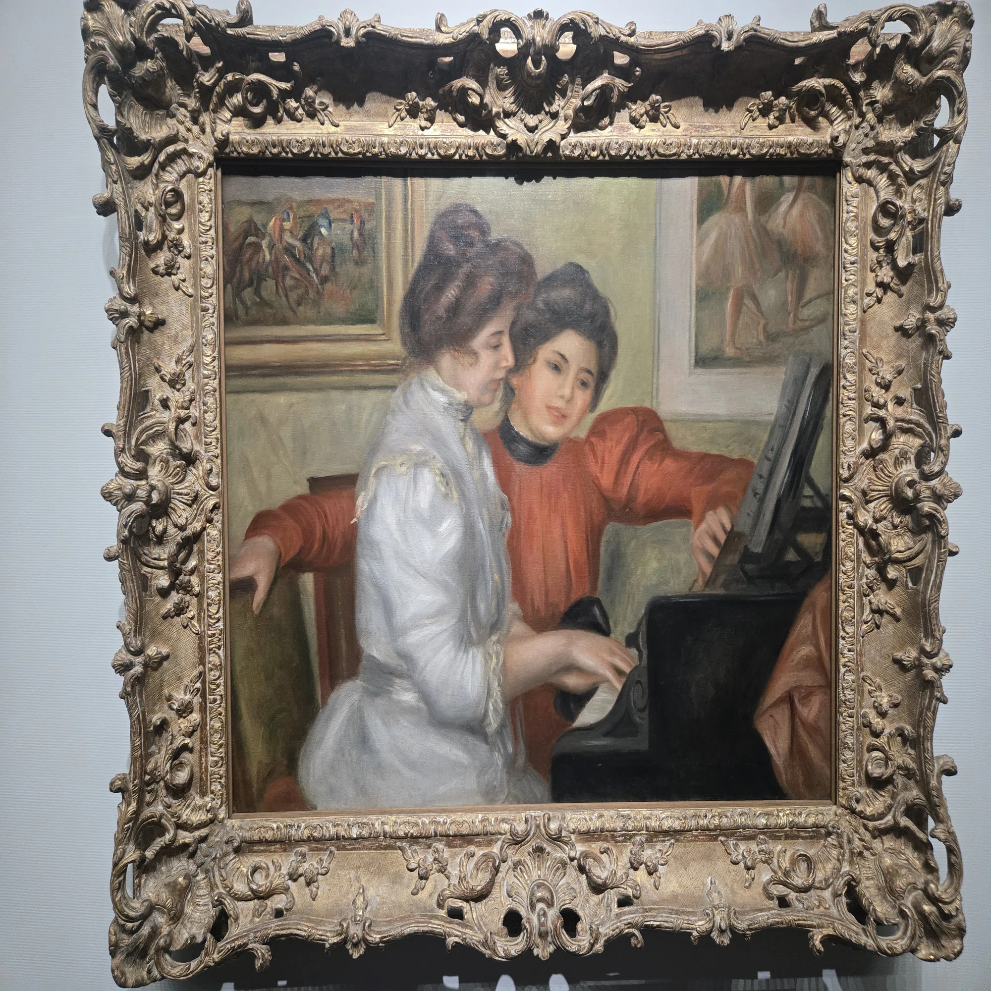 ルノワール 油絵人物有名 没頭する女性は美しい ルノワール セザンヌ2人展 hiromi