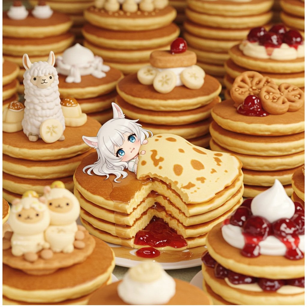 可愛いのが好き🥞ふかふかのパンケーキにはさまれて眠りたい