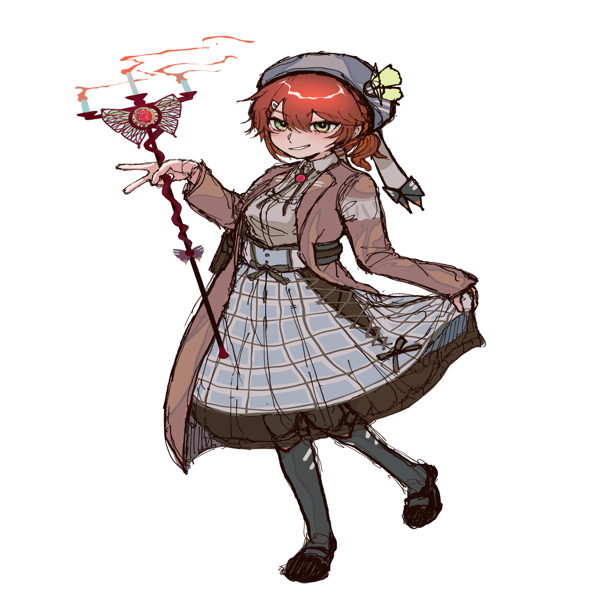 イラスト】OCをデザインし直した記録｜狐月とかなんとか