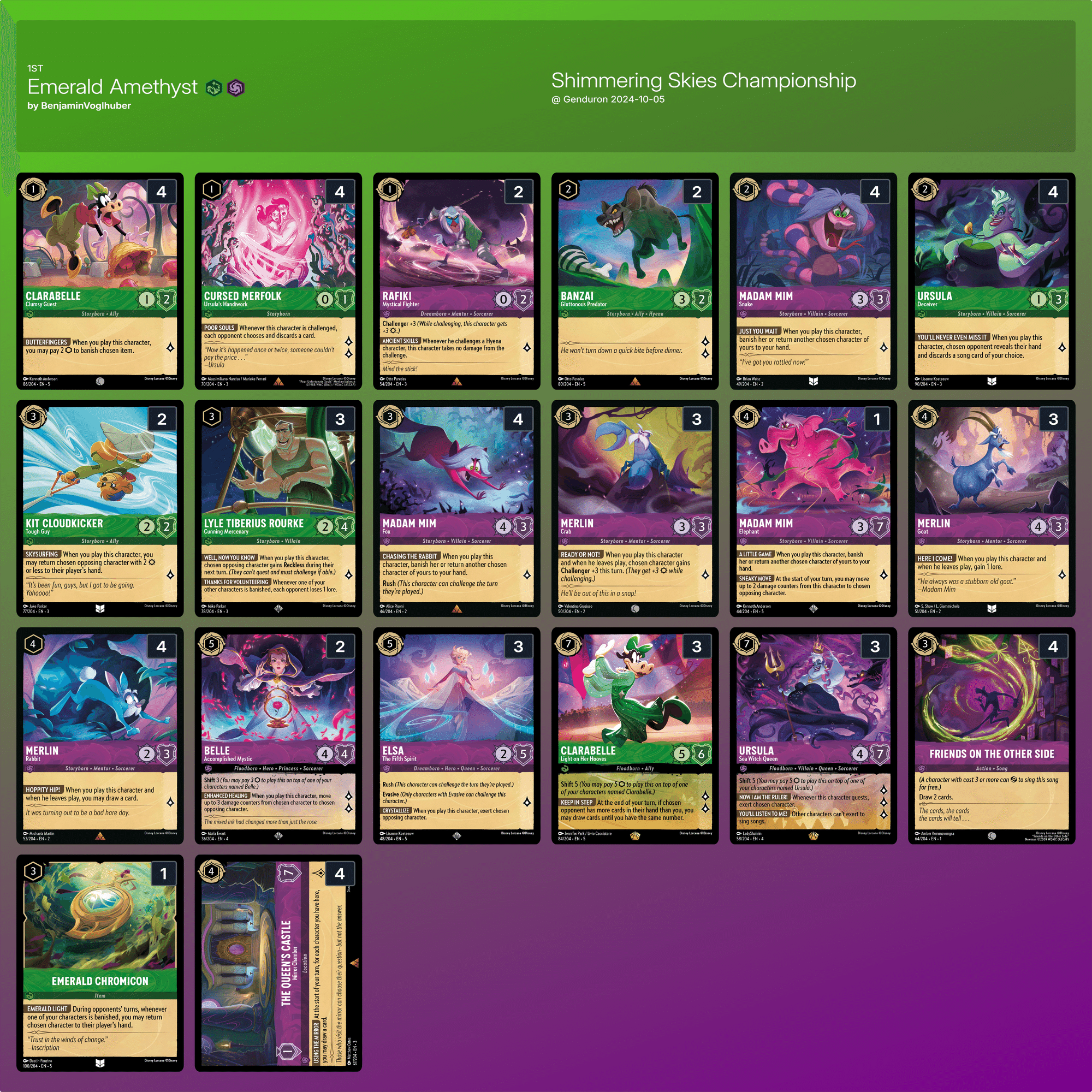 ロルカナ5弾】緑紫アグロ｜ひーらむ/HIRAM🐭