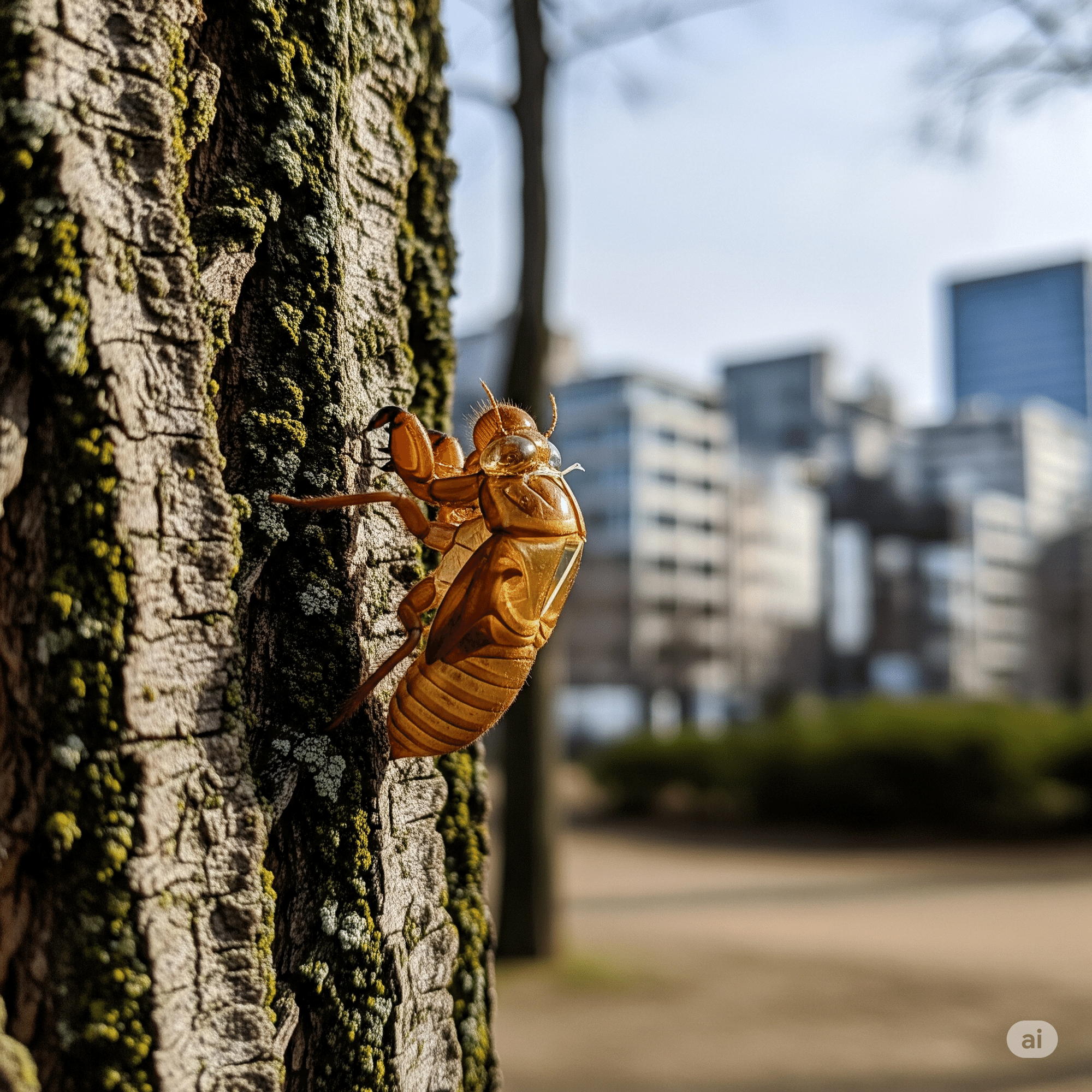蝉の抜け殻、都市の片隅で。見過ごされた、夏の生命の証[画像][小話