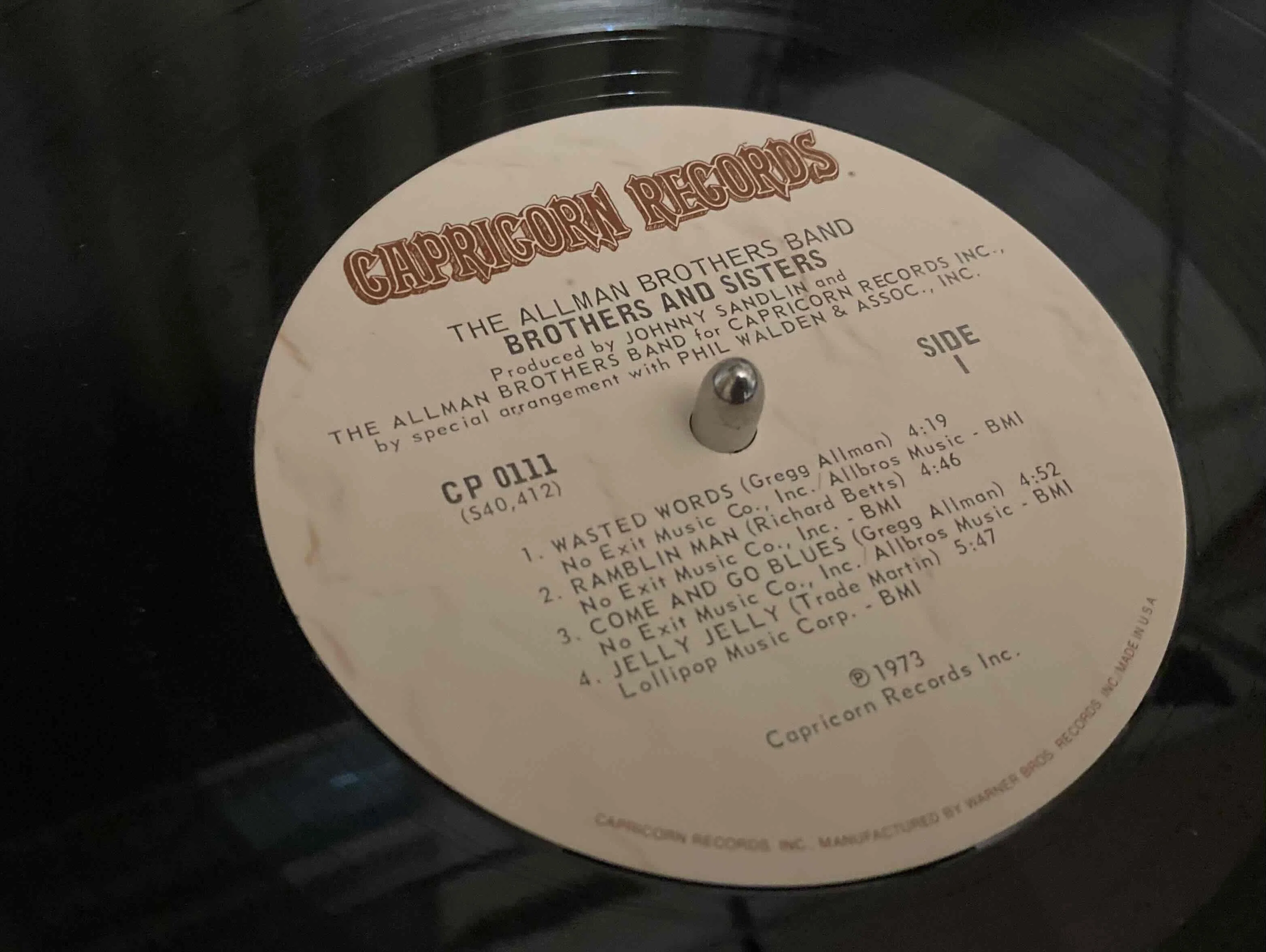 The Allman Brothers Band [Brothers And Sisters] Capricorn CP-0111