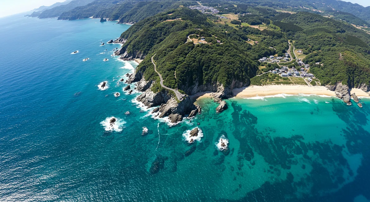 雄大な空撮風景