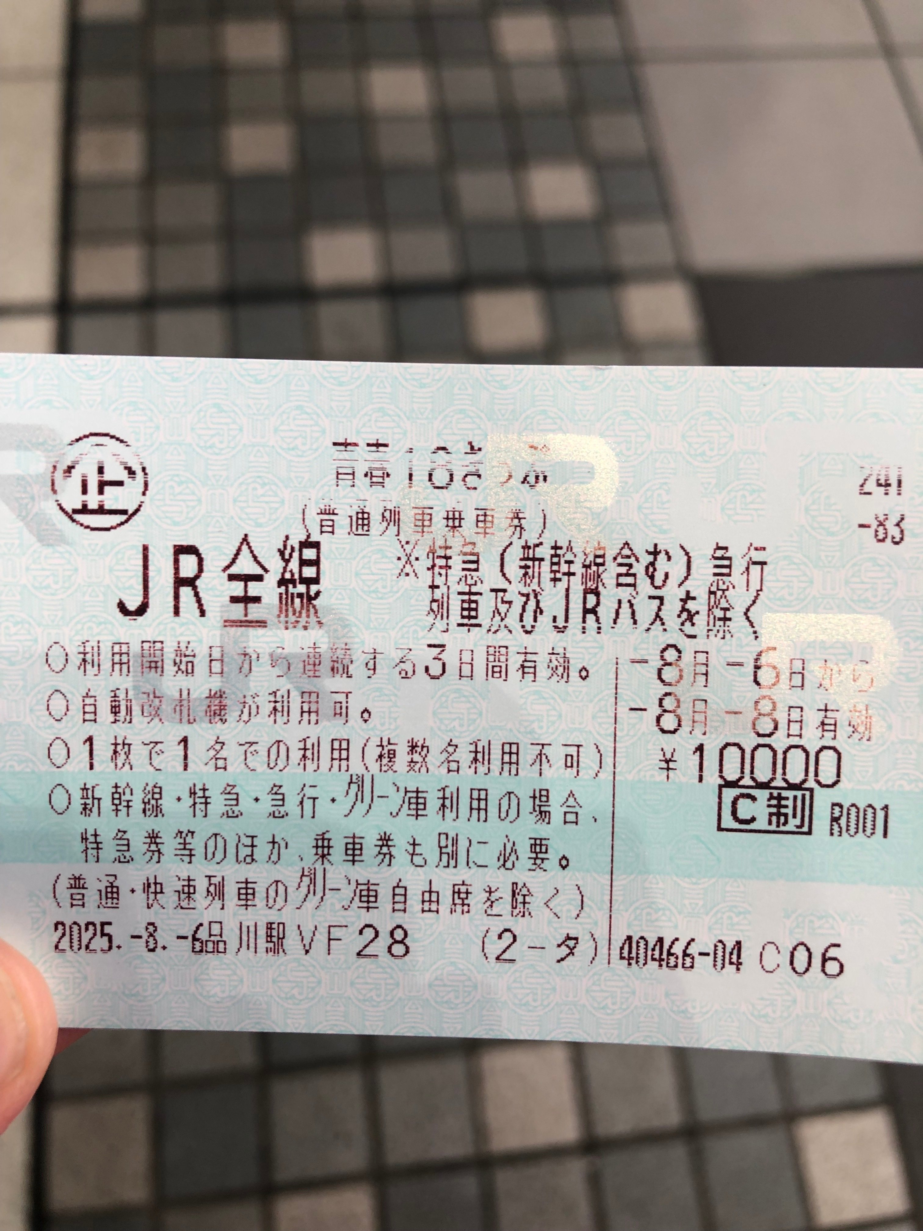 青春18きっぷ 2回分 【モノ市場東浦店】 青春18きっぷの旅（2025年夏 1日目）｜海老原豊