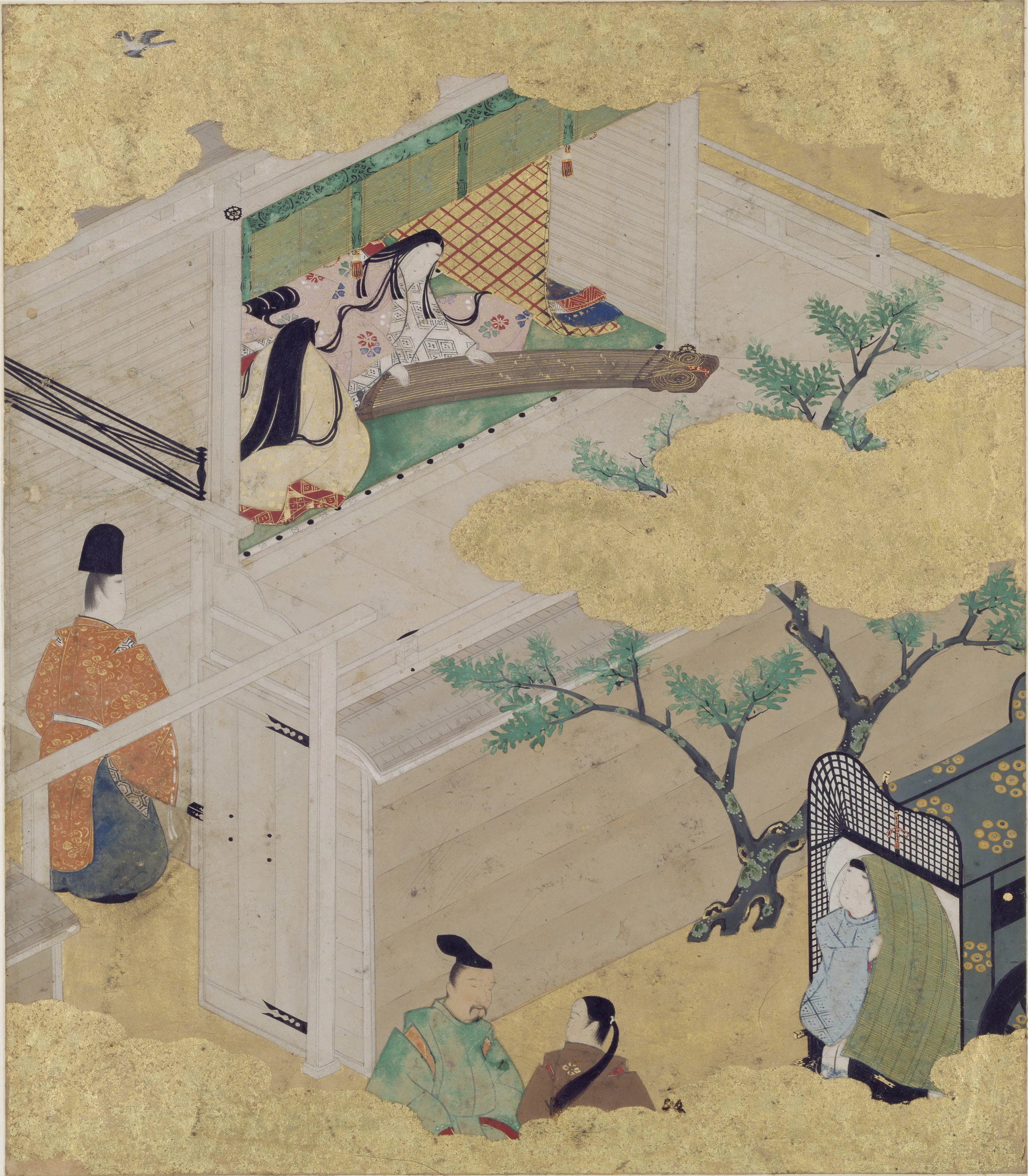 横前裕子 紫式部 源氏物語 40帖 幻 絵画 額サイズ 62cm×47cm 紫式部『源氏物語』 読み返すたびに違うジャンルになる奥行き｜三鷹