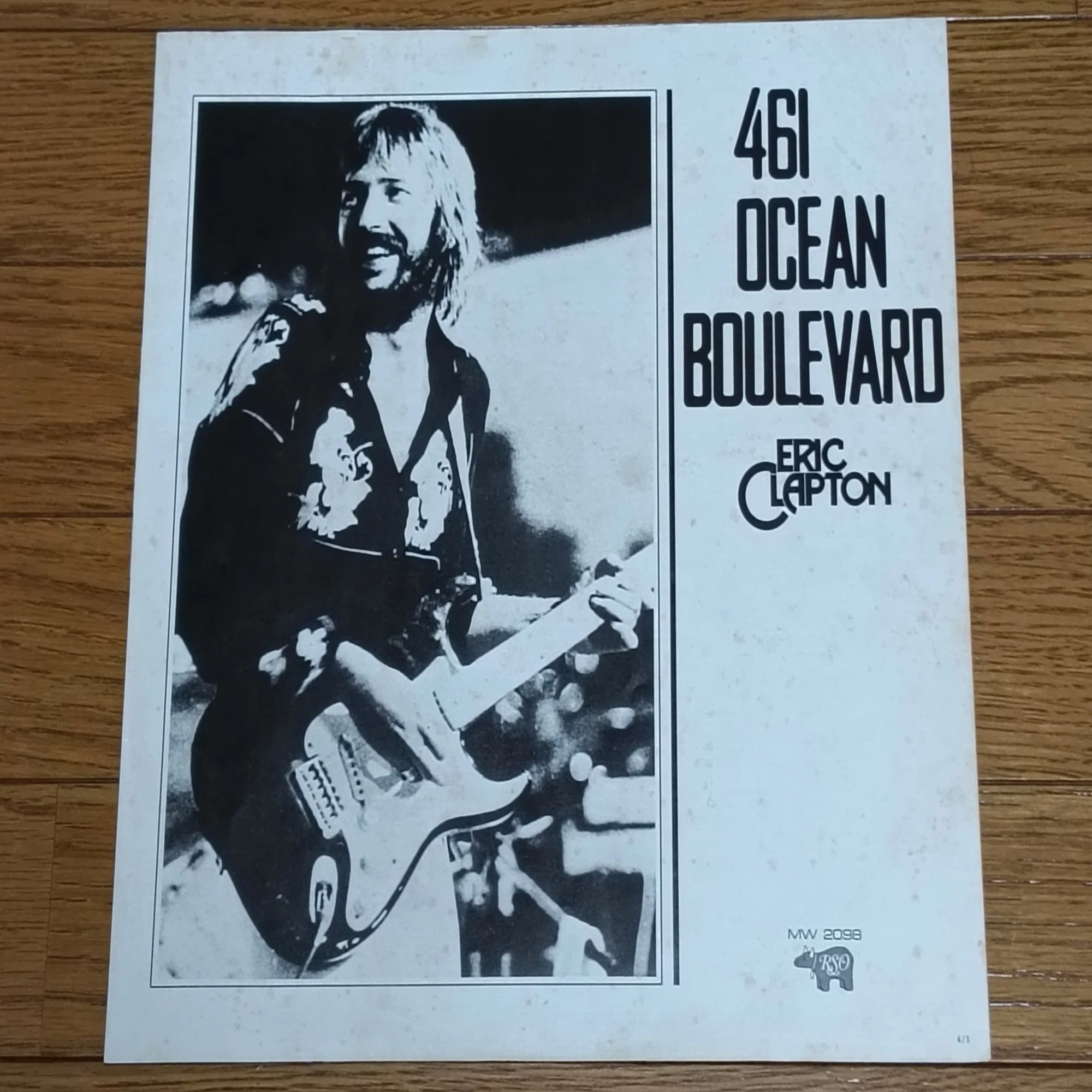 461 Ocean Boulevard】(1974) Eric Clapton アナログ盤で聴いてみた 