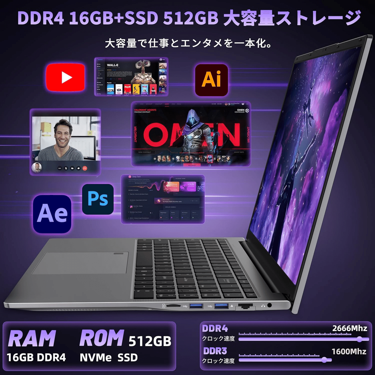 ウルトラブック☆超薄型☆CORE-I7☆爆速SSD☆オフィス2021☆