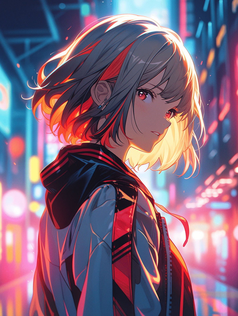 しゃる🌈 AIイラスト集 2025.08.21 サイバーパンクの女の子