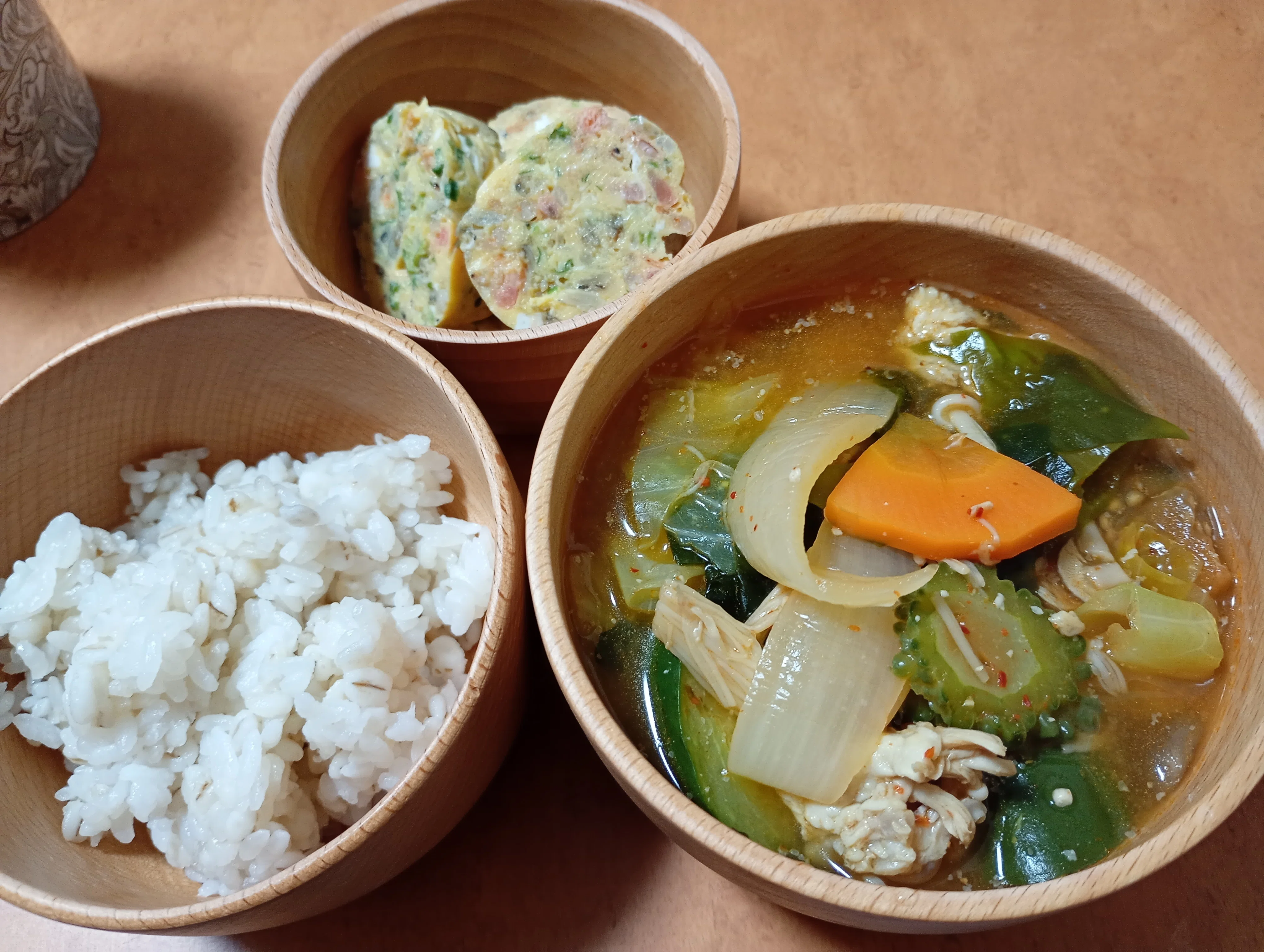 応量器をあきらめ入れ子椀を買った一汁一菜朝ごはん 08/19〜08/22｜onai