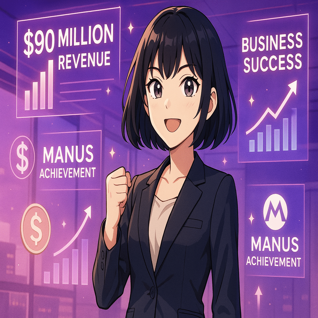 Manusが年間売上高9000万ドルを達成！AIエージェントの新たなマイルストーン｜いしたにまさき