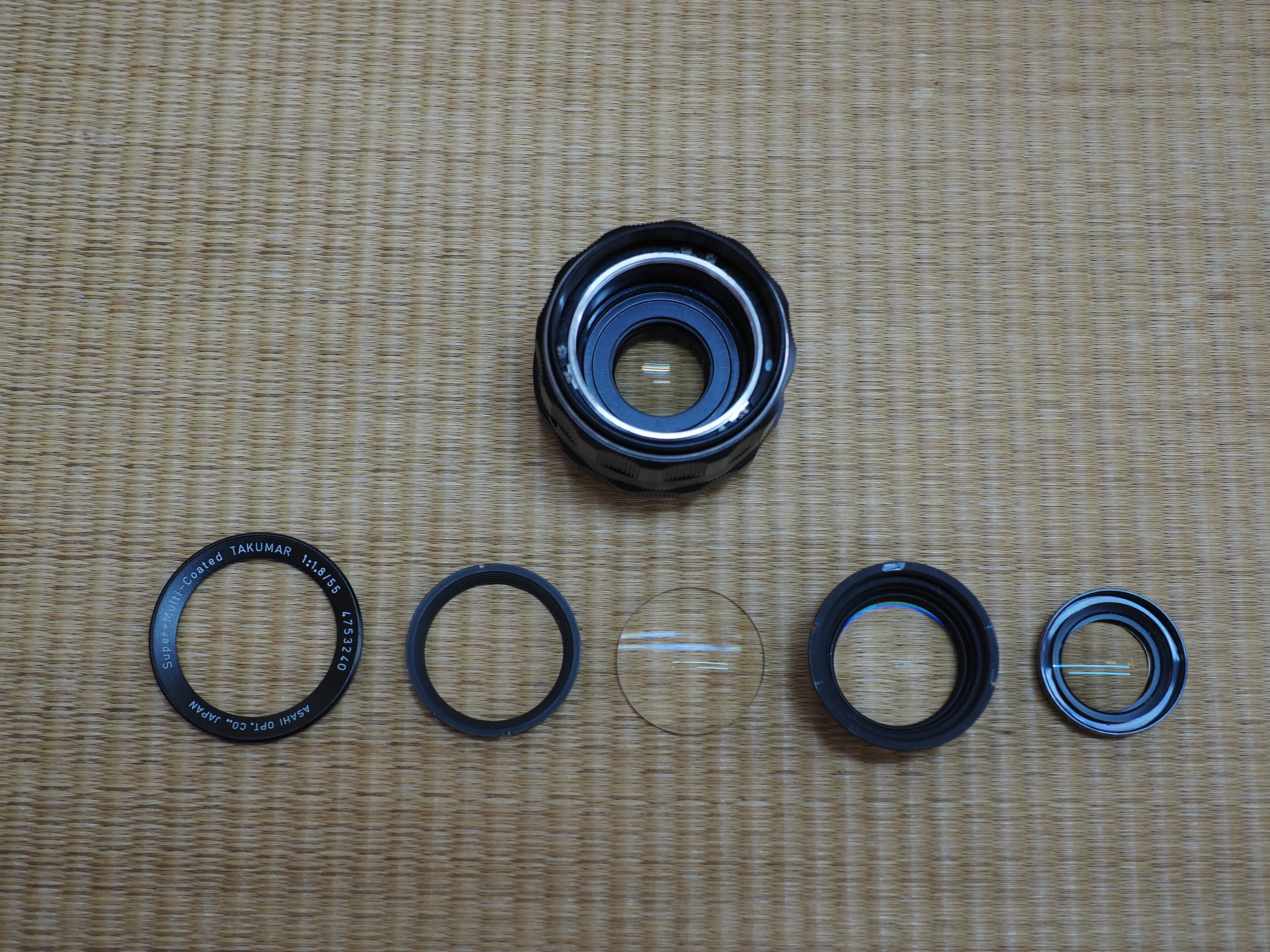 SMC TAKUMAR55mmの分解清掃｜cherubino