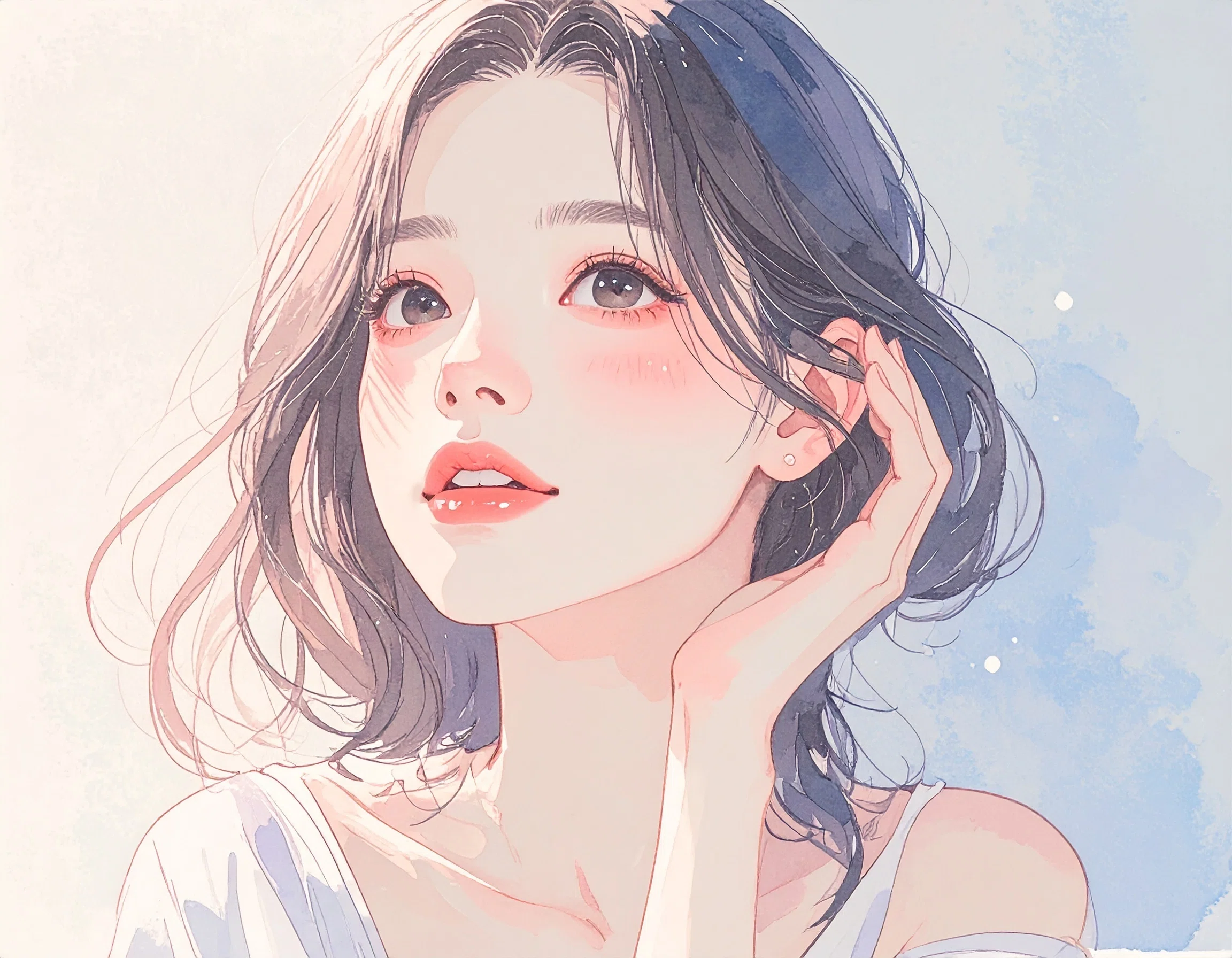 Fireflyで「ファッション雑誌にあるような手書き風女の子のイラスト