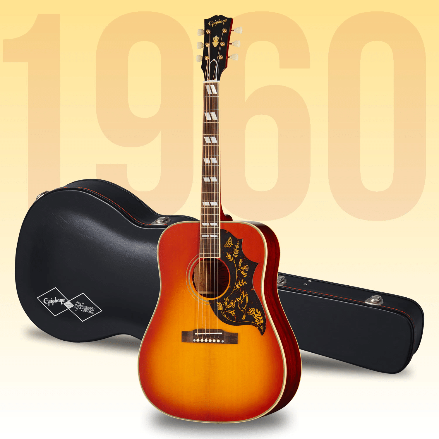 エピフォン×ギブソン・カスタムのコラボで実現した「1960 Hummingbird