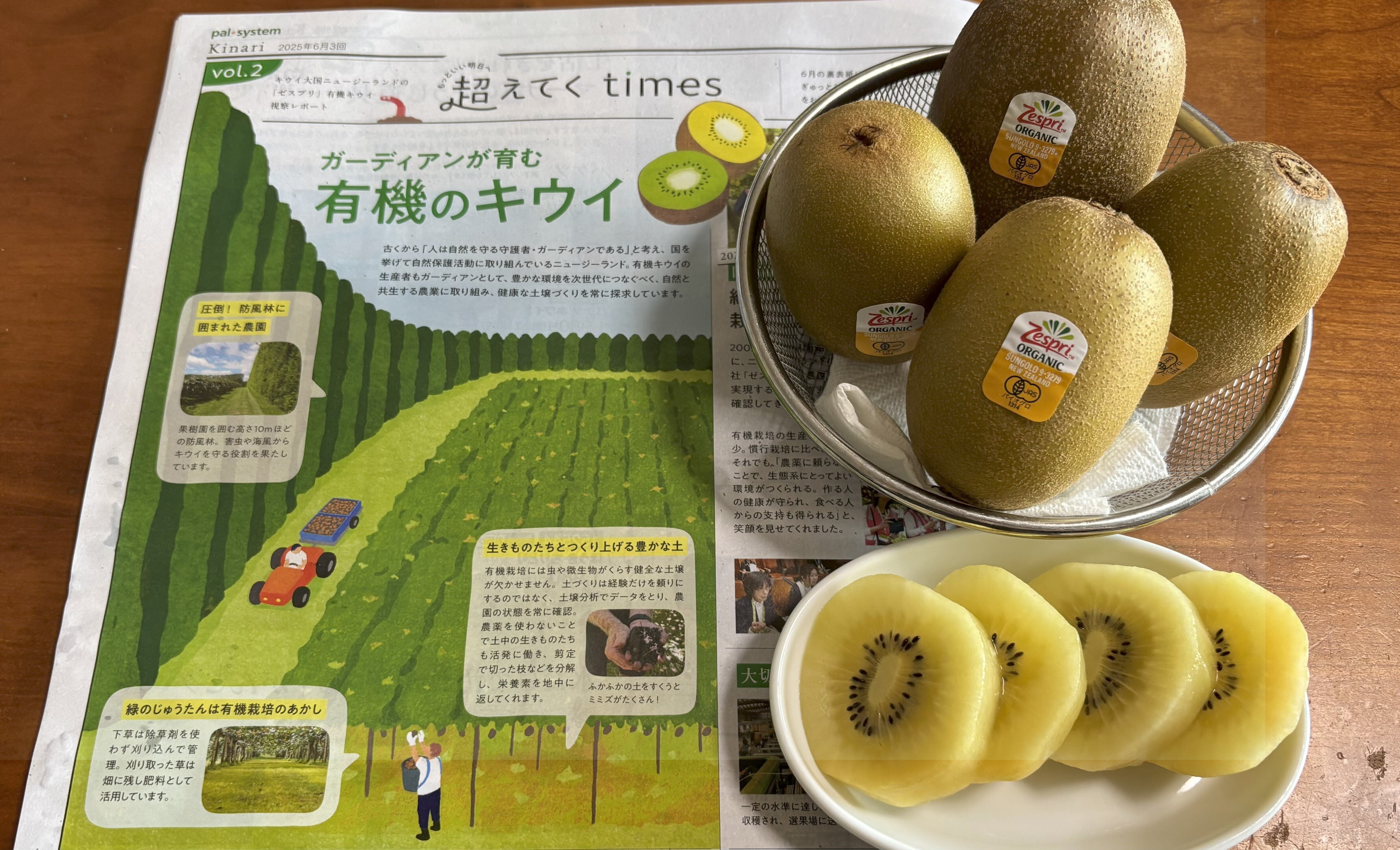 この夏のお気に入り｜オーガニックのサンゴールドキウイ｜Noco