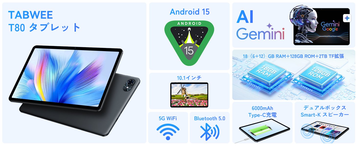 限定セール】12,899円でフルセット！格安タブレット「Tabwee T80
