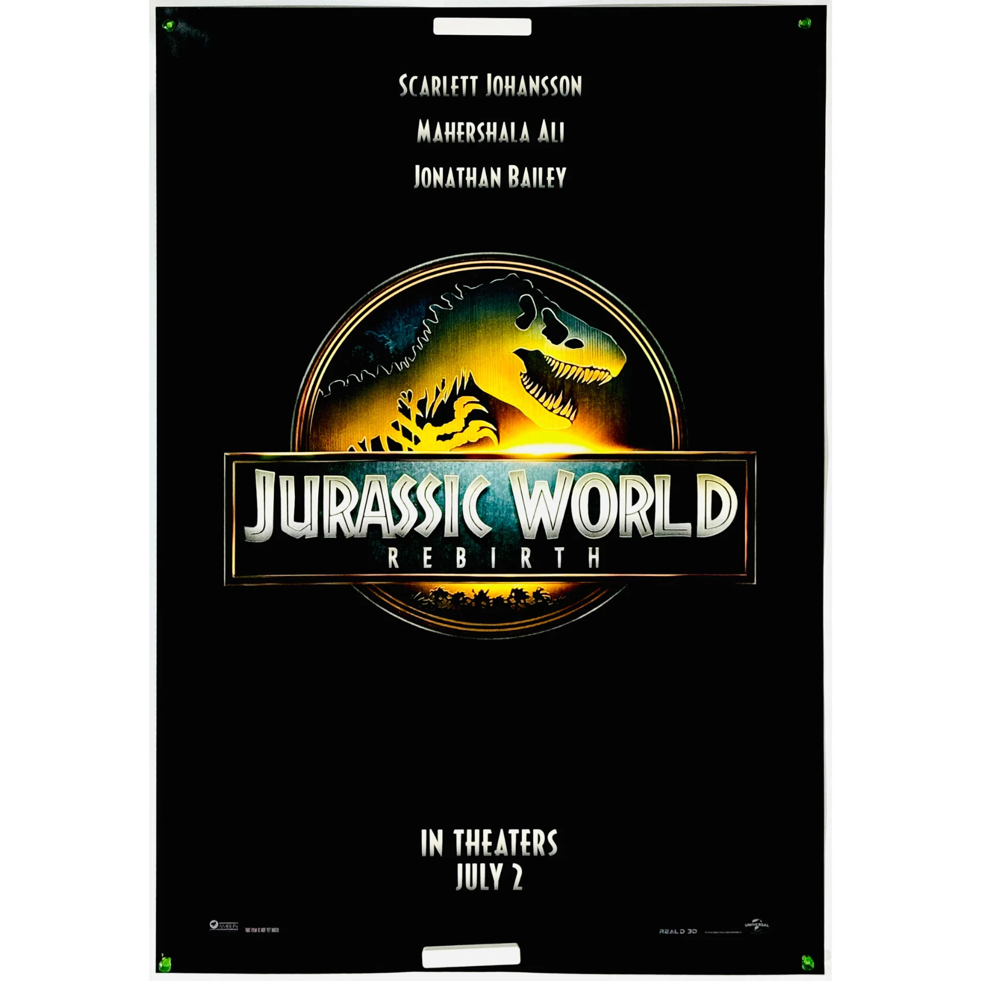 ジュラシック・ワールド　USオリジナル映画ポスター 現代によみがえった恐竜！ジュラシック・シリーズ【海外版オリジナル