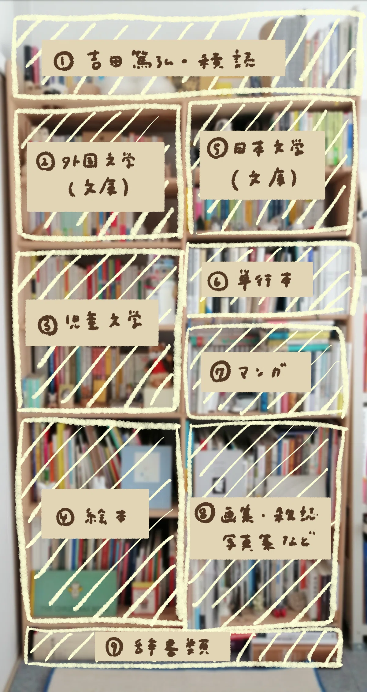 本棚ツアー｜きつね