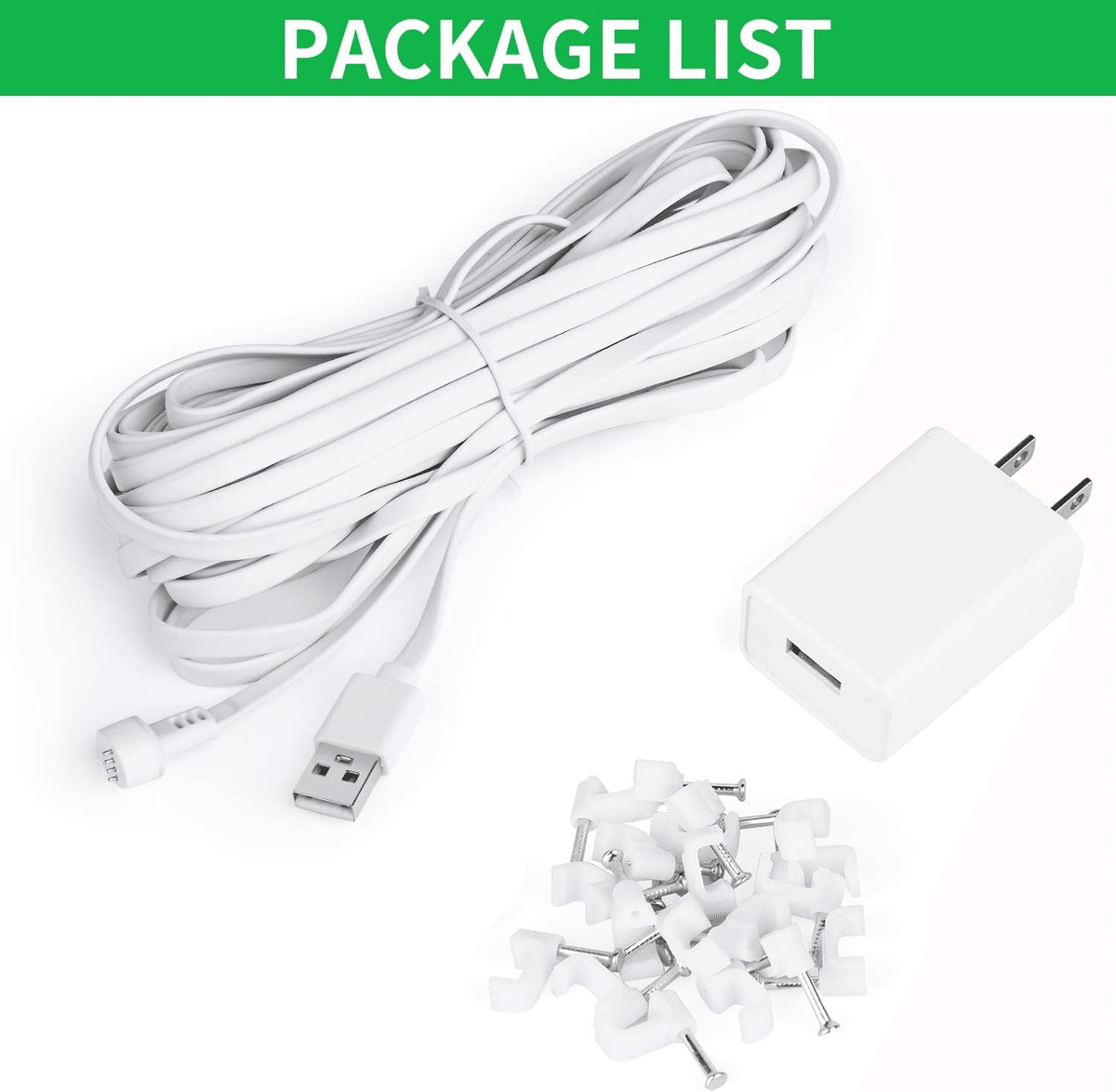 Google Nest Cam 付属品、防塵・防滴ケーブル 10 m Google Nest Cam 付属品、防塵・防滴ケーブル 10 m Google Nest Cam