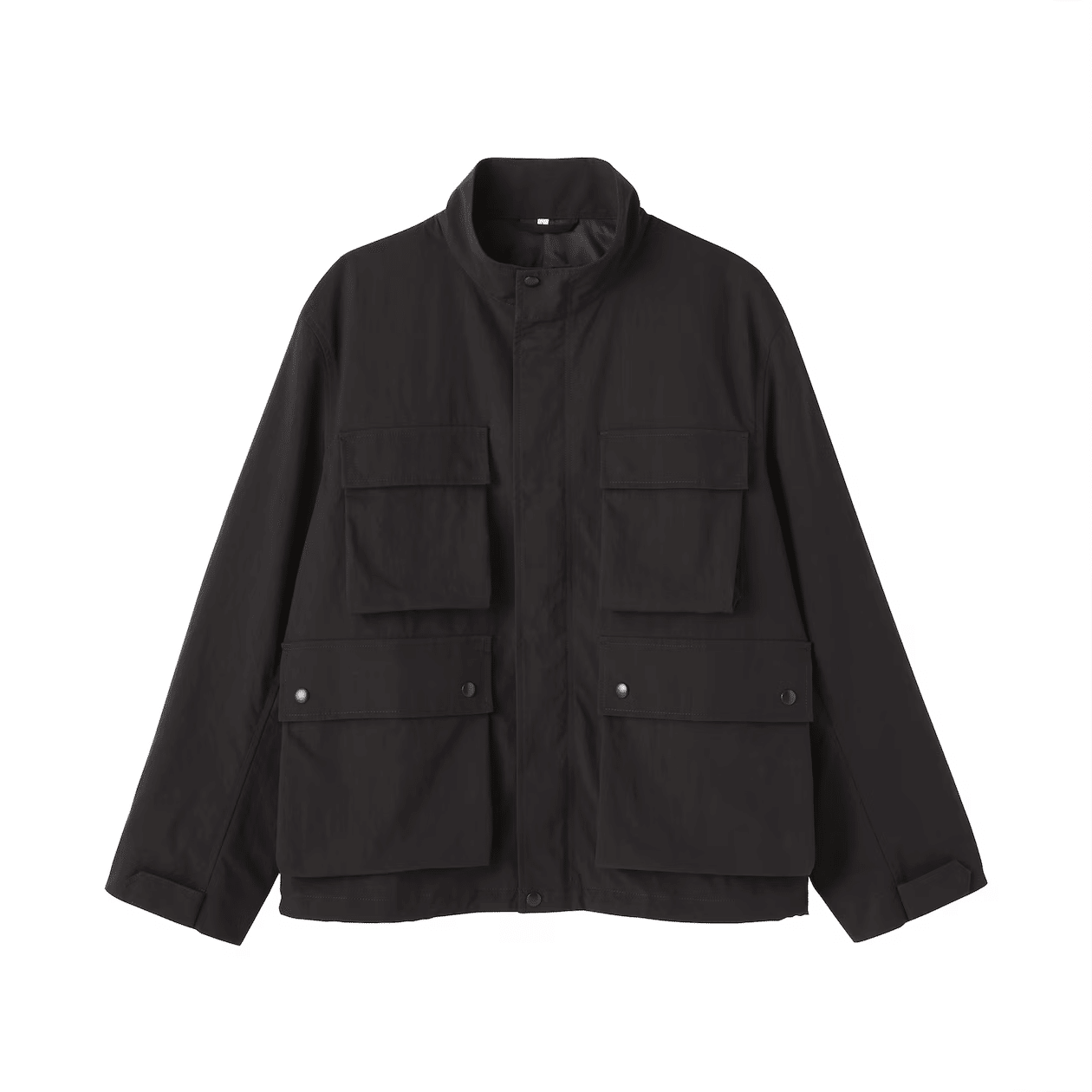 MUJI Labo 2025SS トリアセテート混ジップアップブルゾン 黒 XL 無印