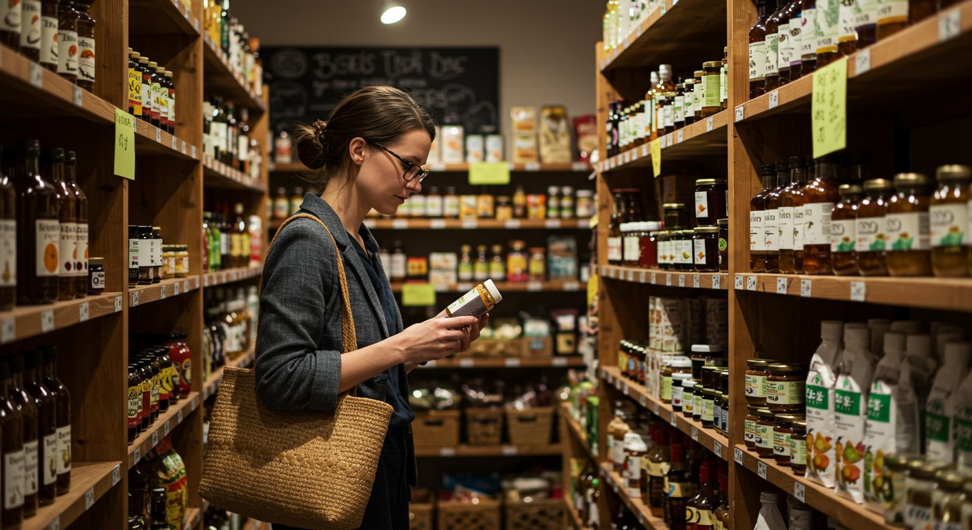 フェアトレード製品を選ぶ消費者