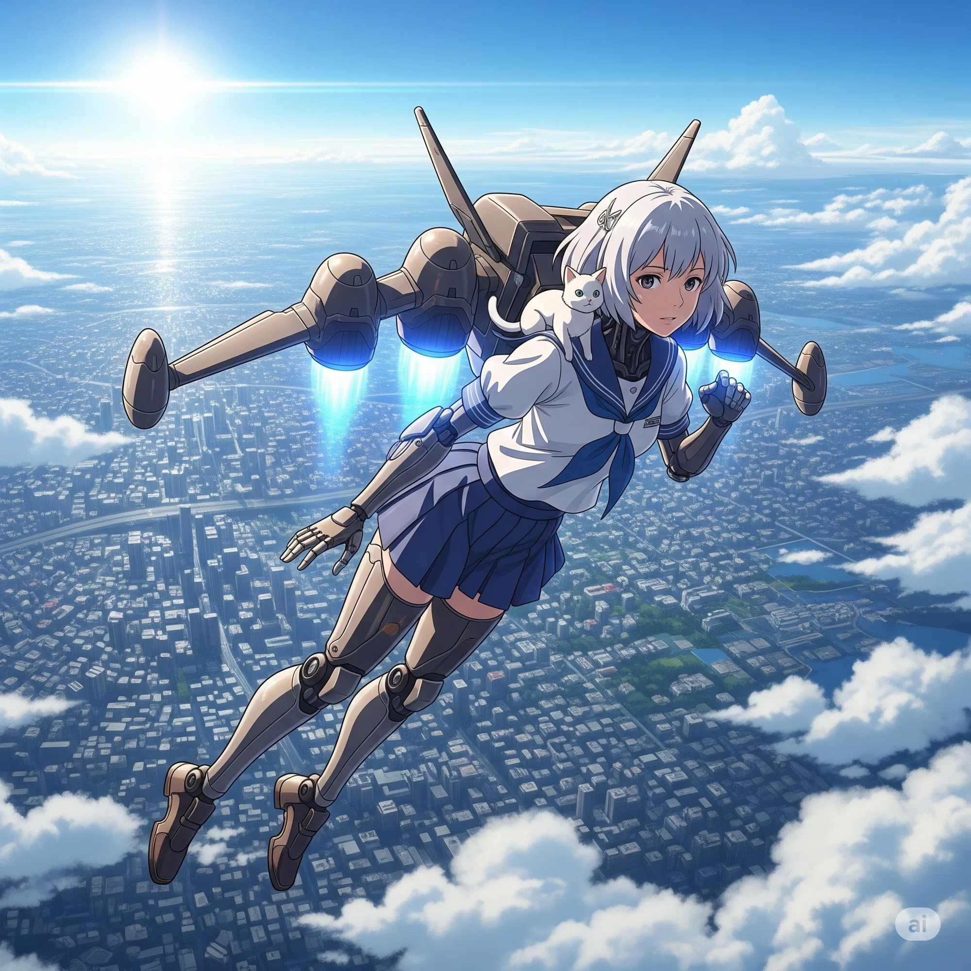 AI様用 AIイラスト（動画付）、Geminiの画像生成がうまくなりたくて、16－飛行
