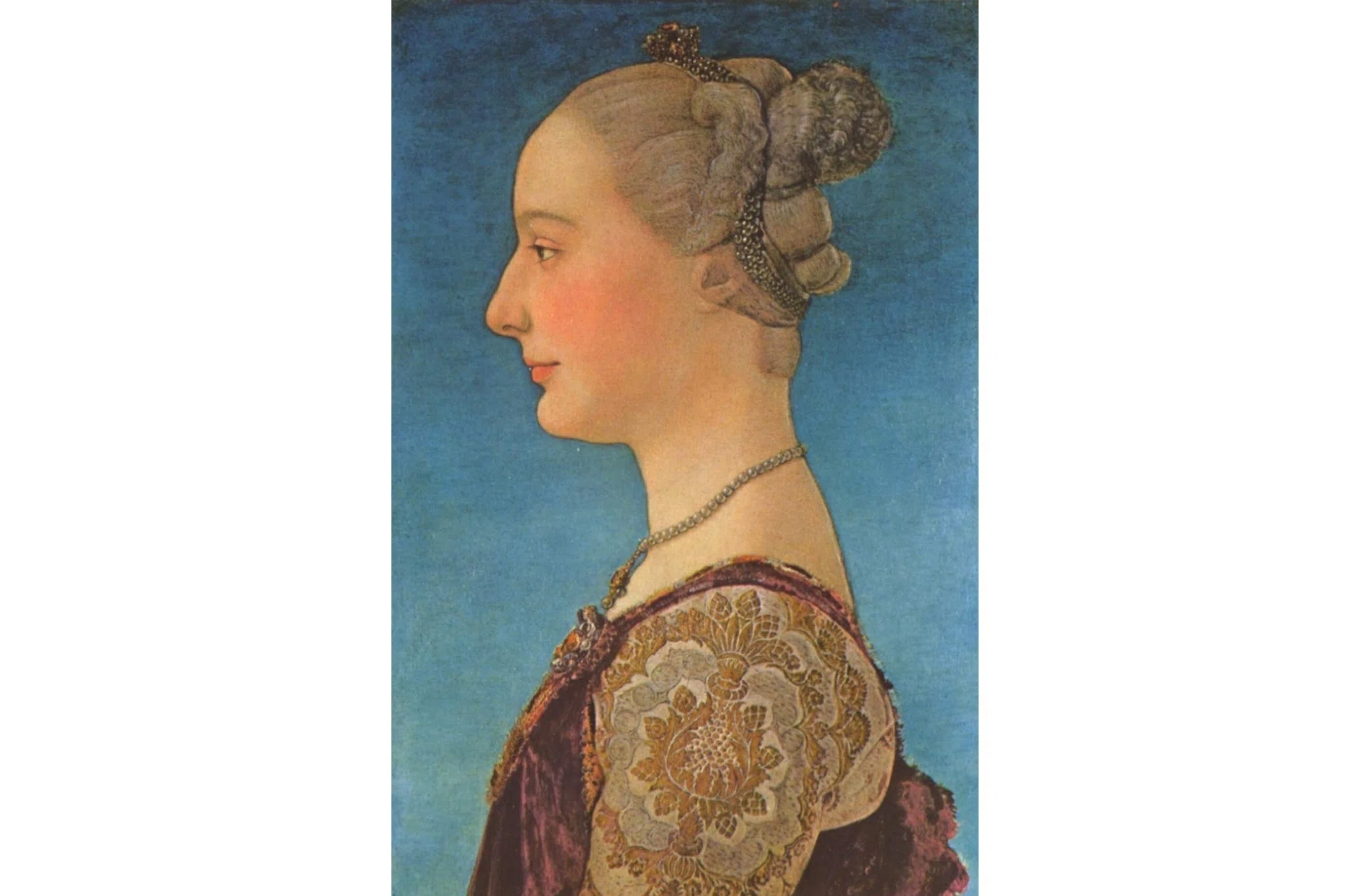 ウフィッツィの一枚①・ポッライオーロと女性の肖像画｜Le yusée