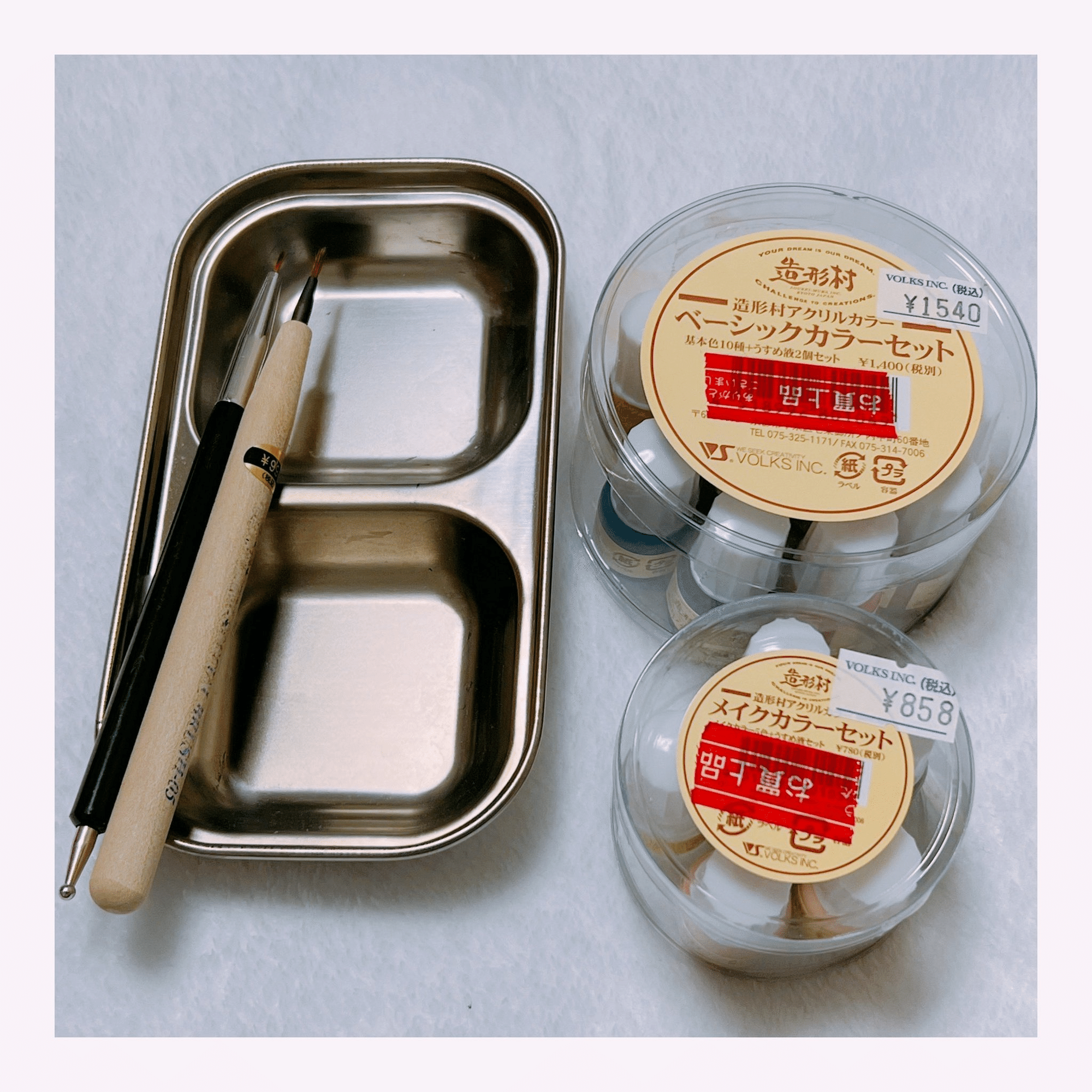 ドールのメイクカスタム初心者による、必要最低限の道具紹介｜犬鳴