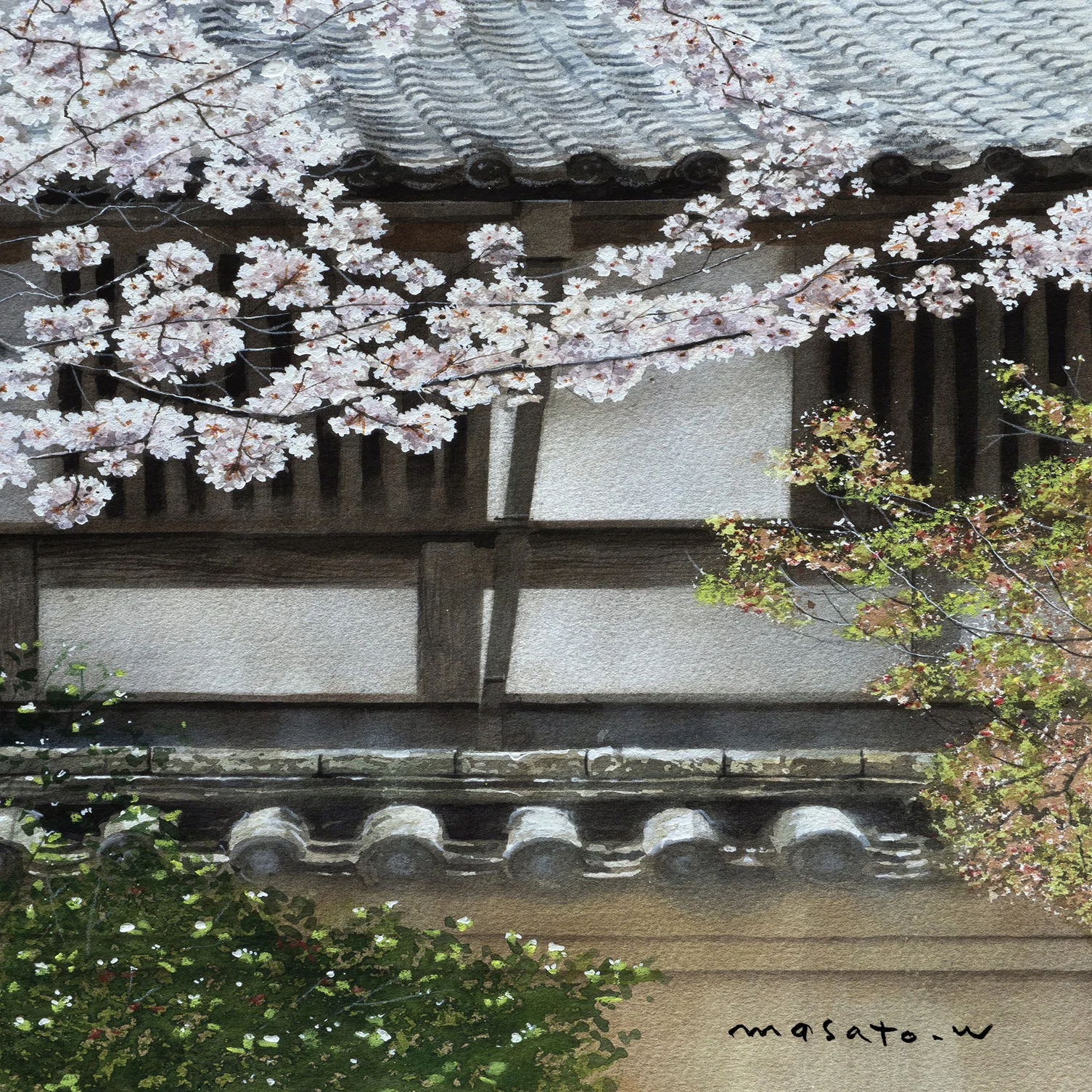 試行錯誤しながら・・・スケッチ感覚で描く新作水彩画2作品・京都嵐山 