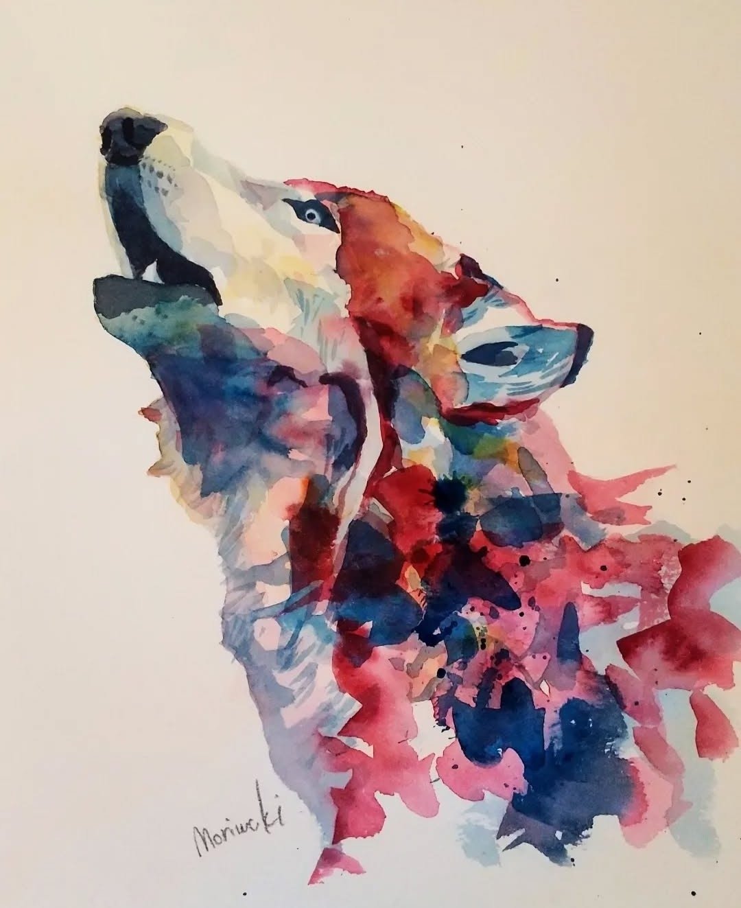 3年前に描いた水彩画をオイルパステルでリメイク：画材の魅力を再発見