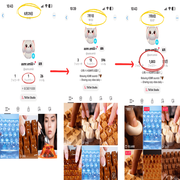 AI動画で1日+300人！焼きマシュマロキーボードのバズプロンプト公開