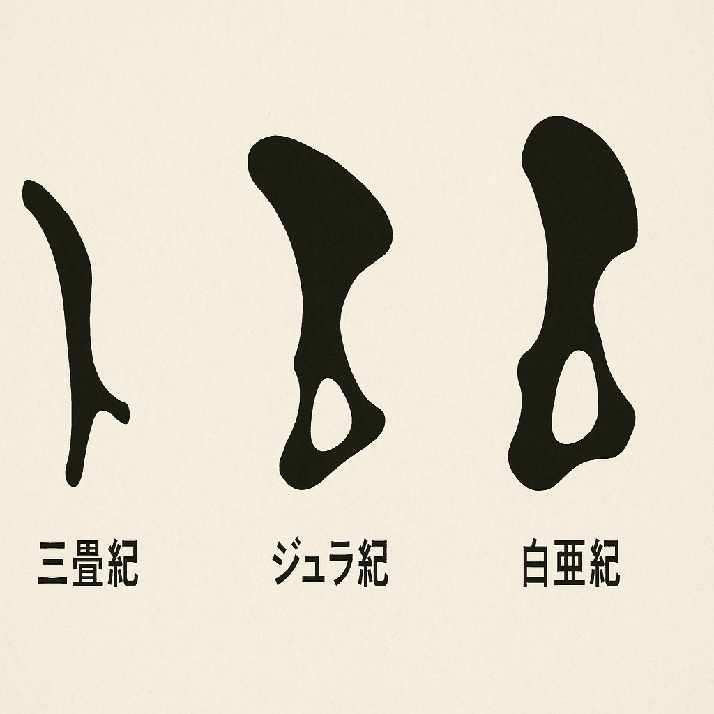 恐竜の肩甲骨と骨盤の進化的変化：骨格に刻まれた生態適応の物語｜むらひと