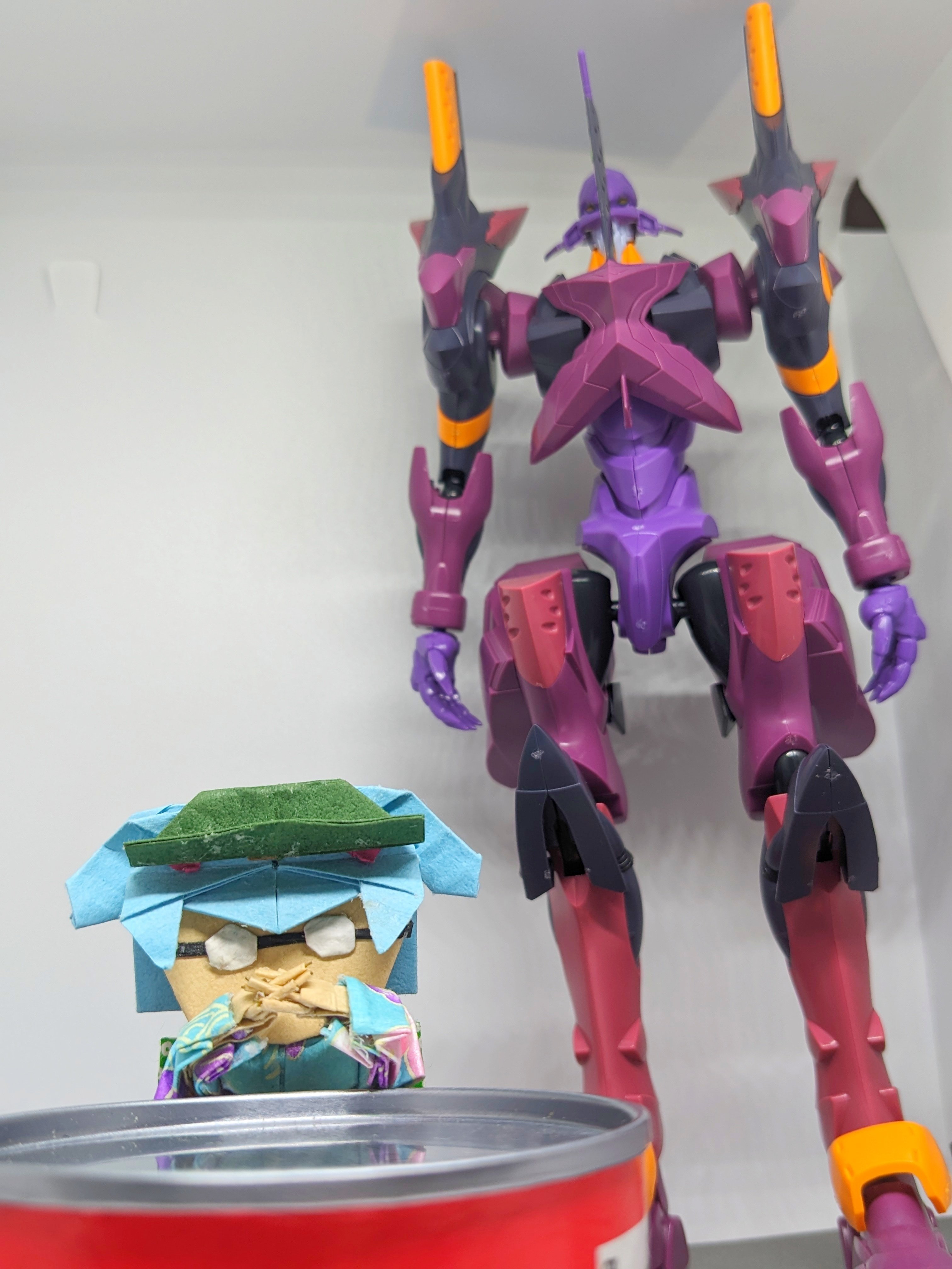 LMHG エヴァ初号機 F型装備を組む【折り紙ワールド､全開！】｜折り紙折るよ