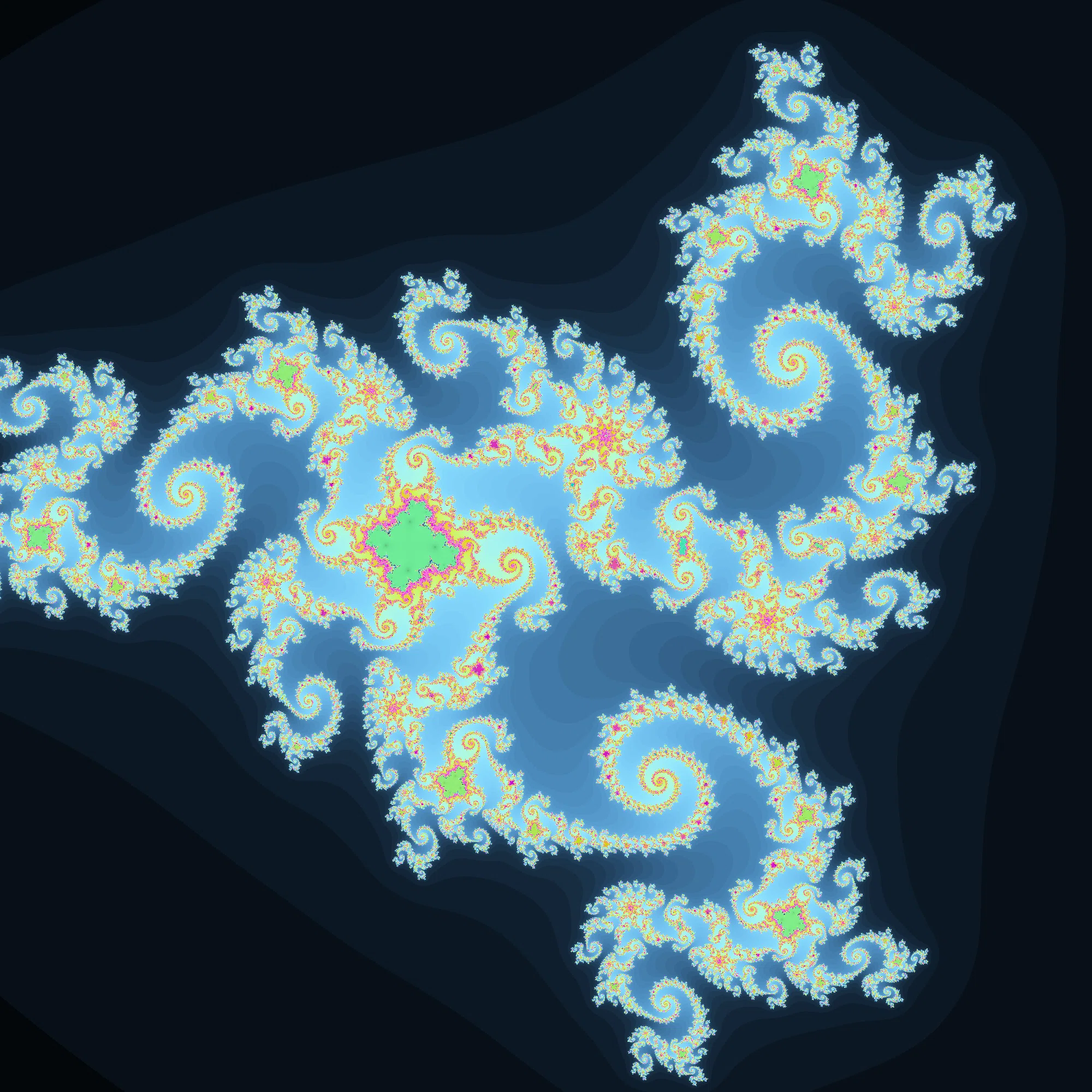 FRACTAL　フラクタル Fractal of the Week 97((1-c)/(2c^3-3c^2)(2z^3-3z^2)+c)｜108Hassium