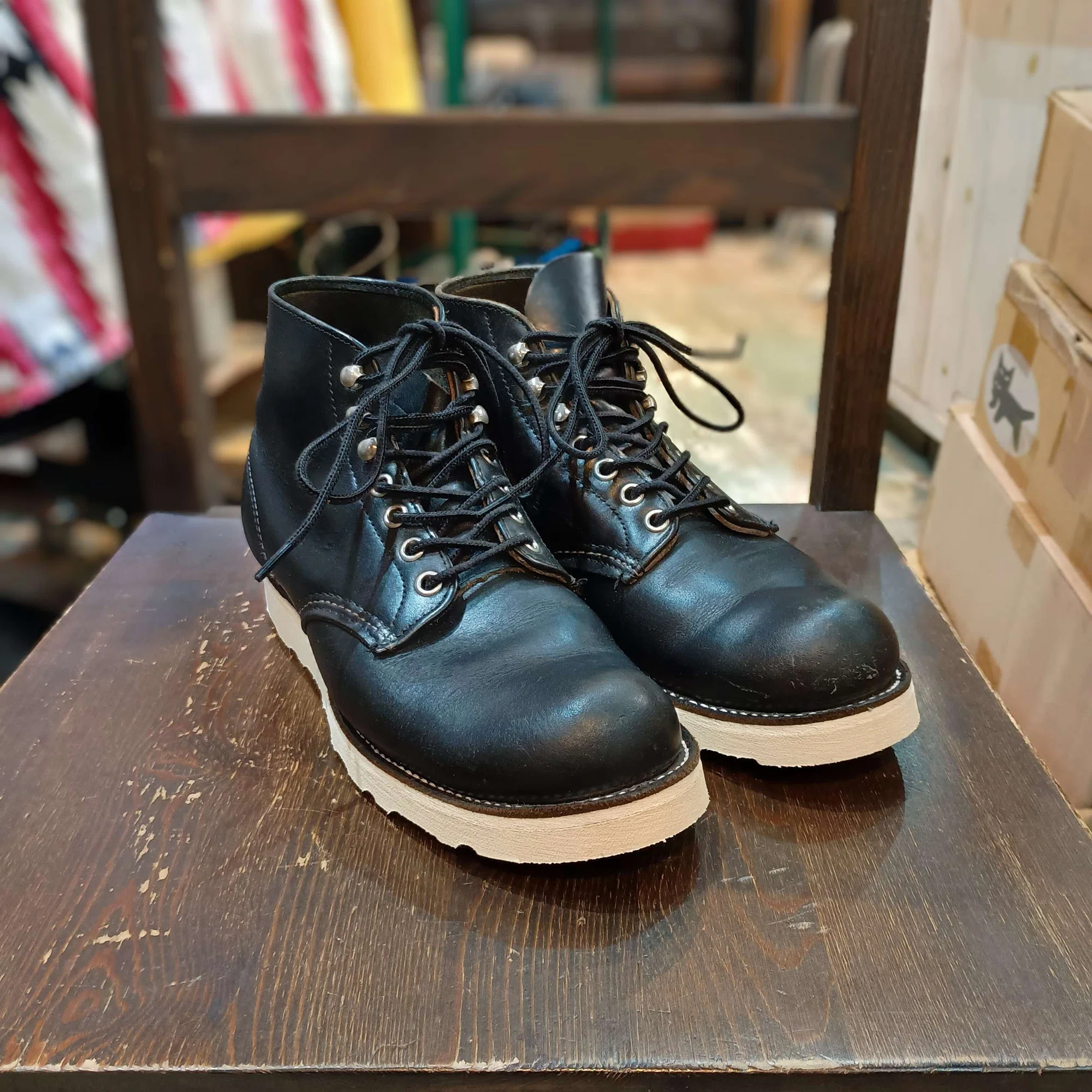 Resole/ソールカスタム】Red Wing#8165+vibram#4014｜CREA Repair 