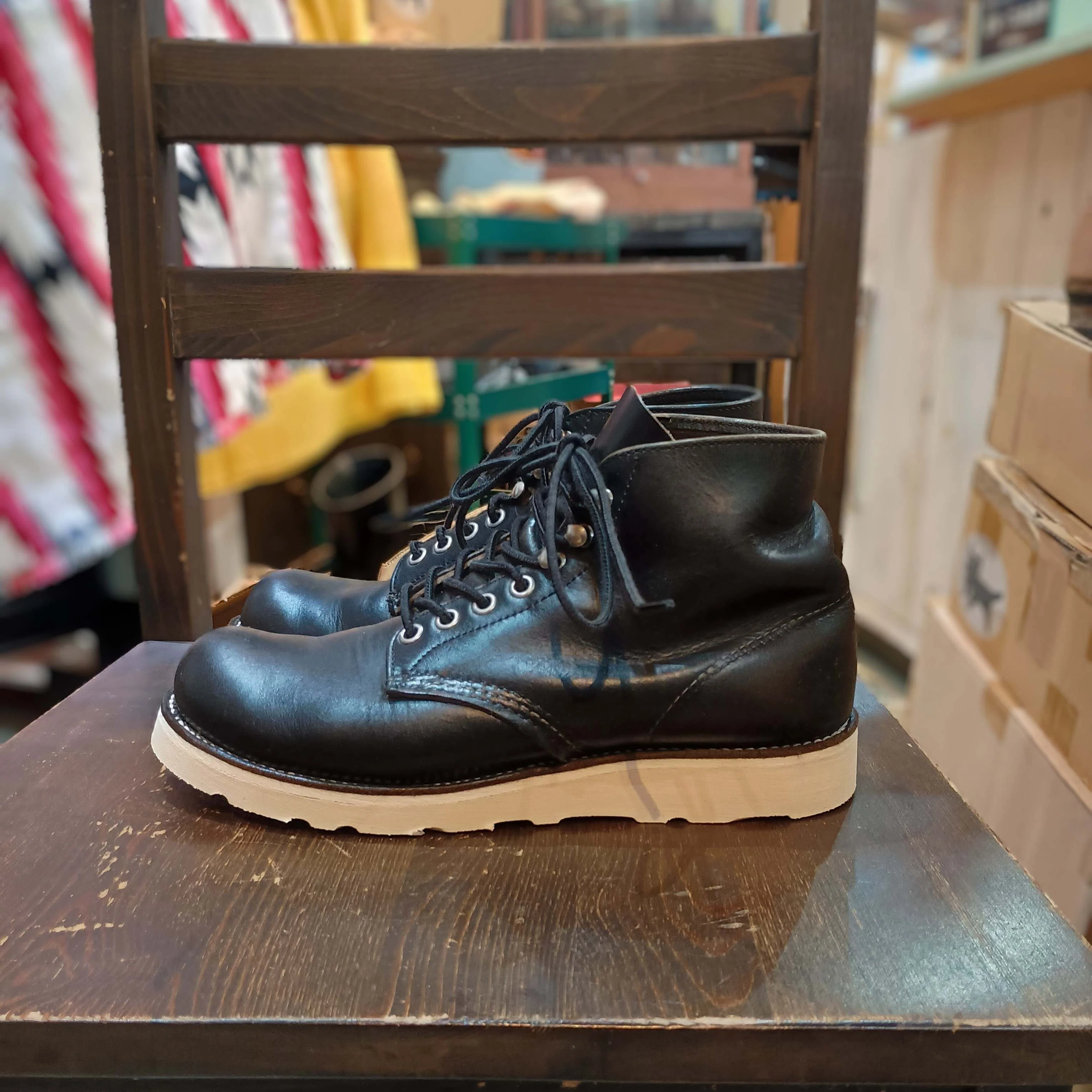 Resole/ソールカスタム】Red Wing#8165+vibram#4014｜CREA Repair
