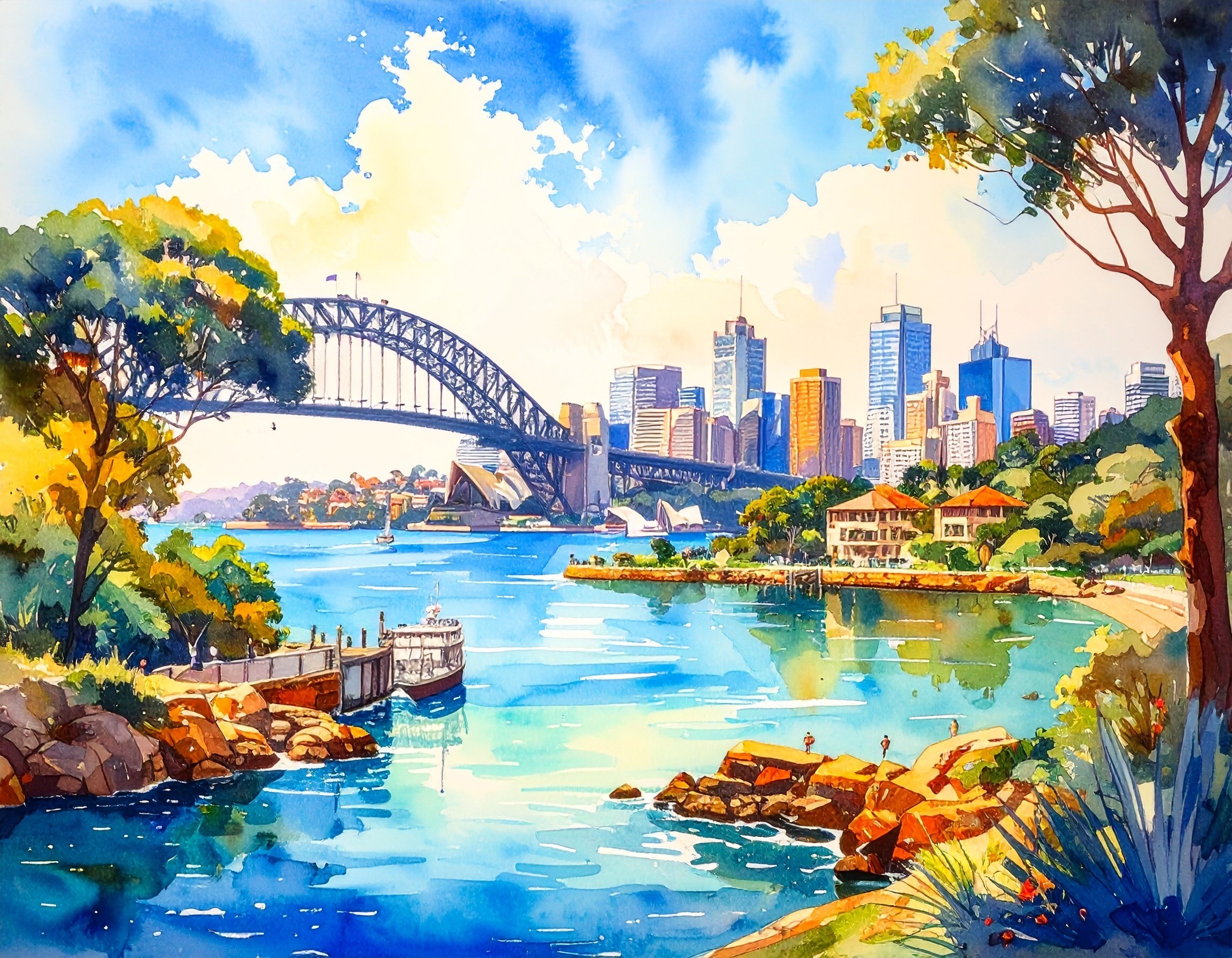 imageFXで描く“淡い水彩画風”の風景画 ― スキマ実用のすすめ