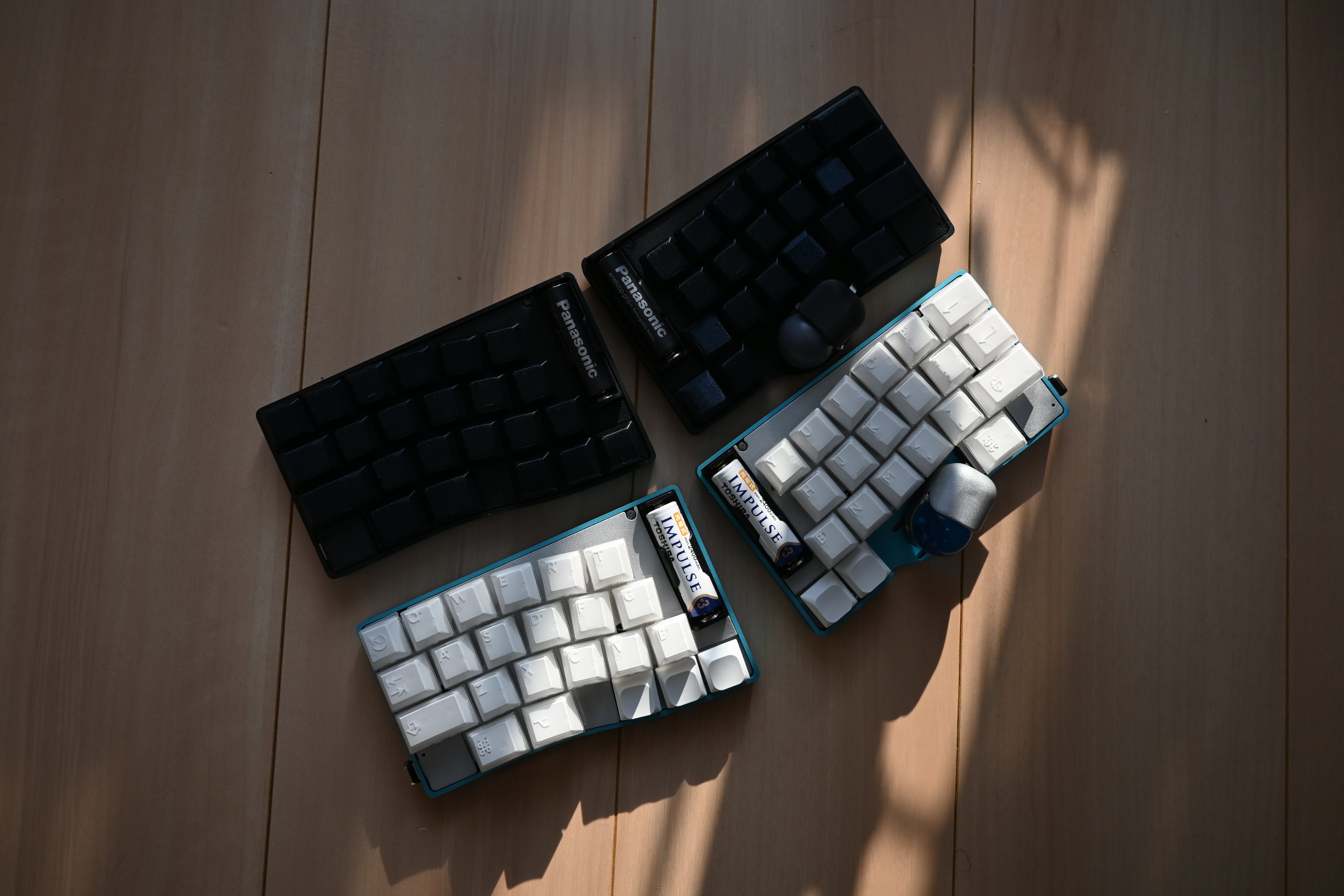 分割トラボで乾電池駆動でGrinなキーボードSoa44を作った話