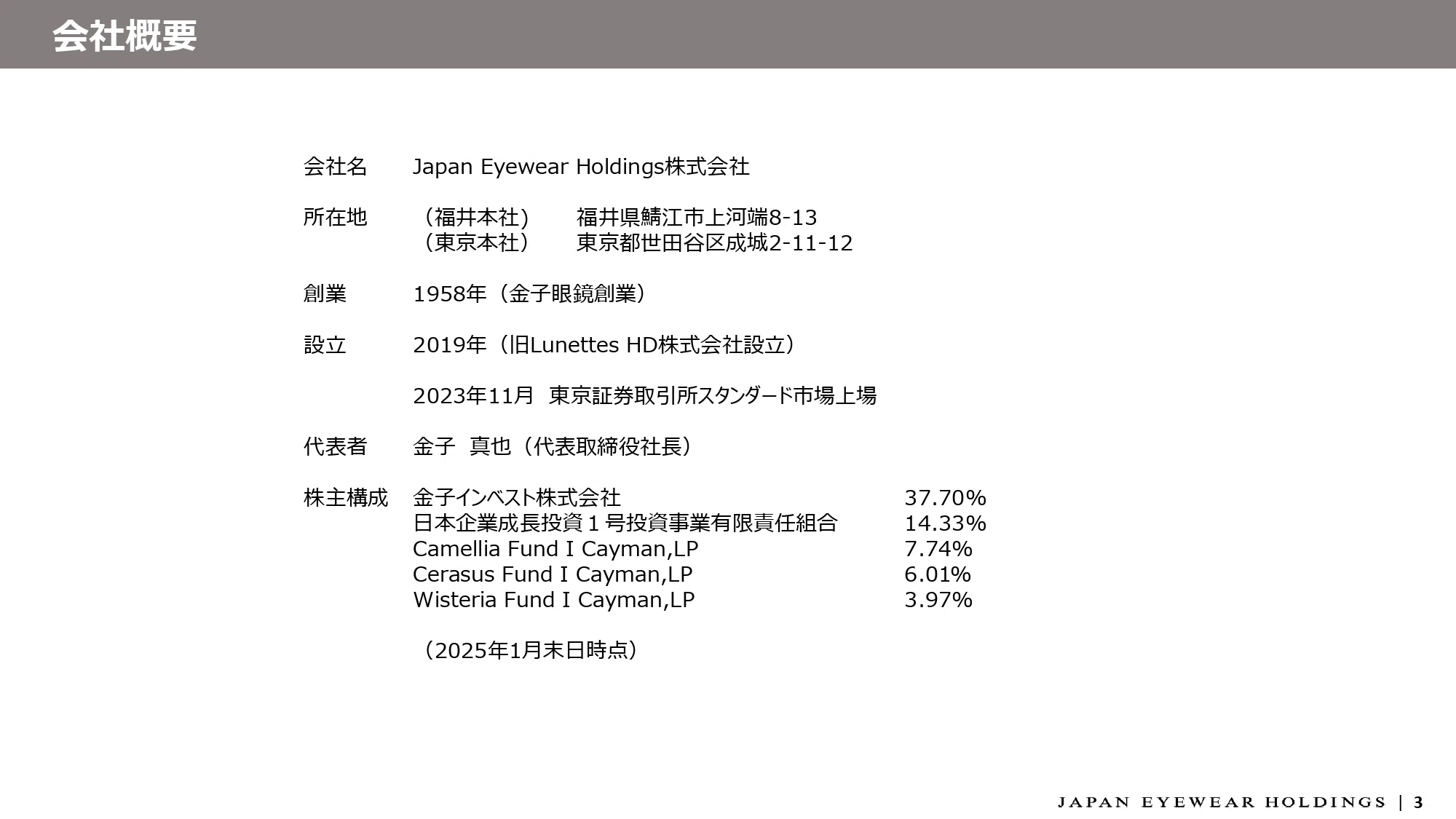 IR説明会／Q&A書き起こし】8月17日(日) Japan Eyewear Holdings株式 