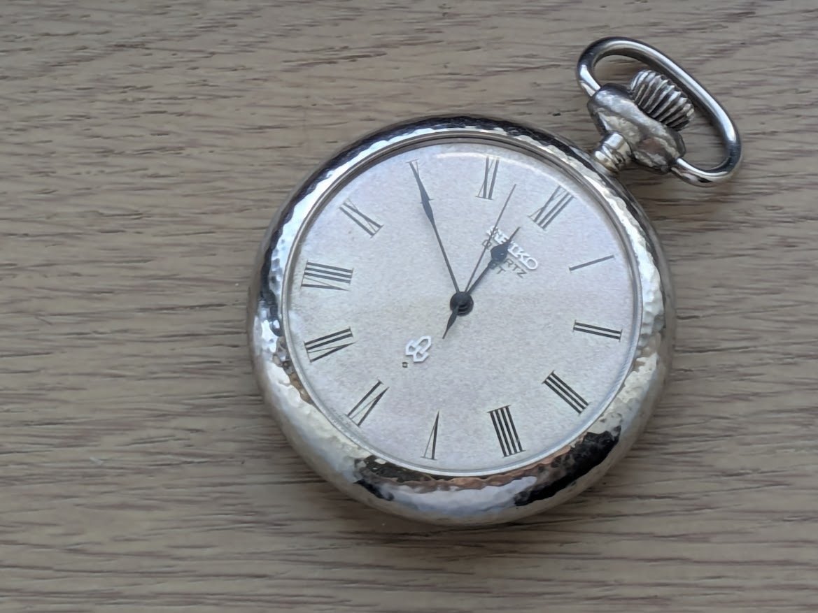takayuki様ご依頼稼働美品　SEIKO諏訪1991年懐中時計 鉄道時計 SEIKO(セイコー) ヴィンテージ懐中時計 – 正美堂時計店