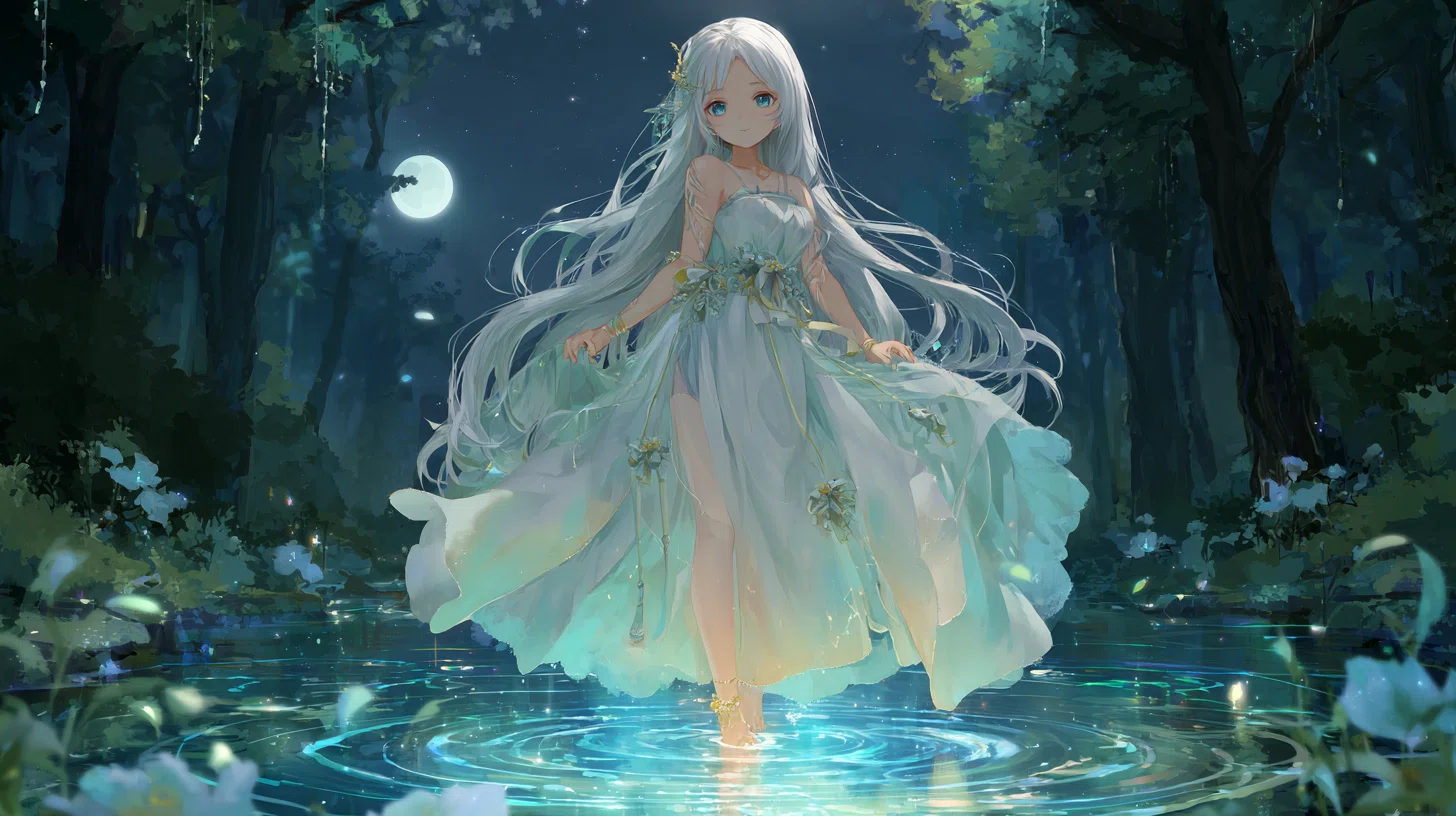 プロンプト無料公開 #001】12星座の乙女：清らかな乙女座【AIイラスト