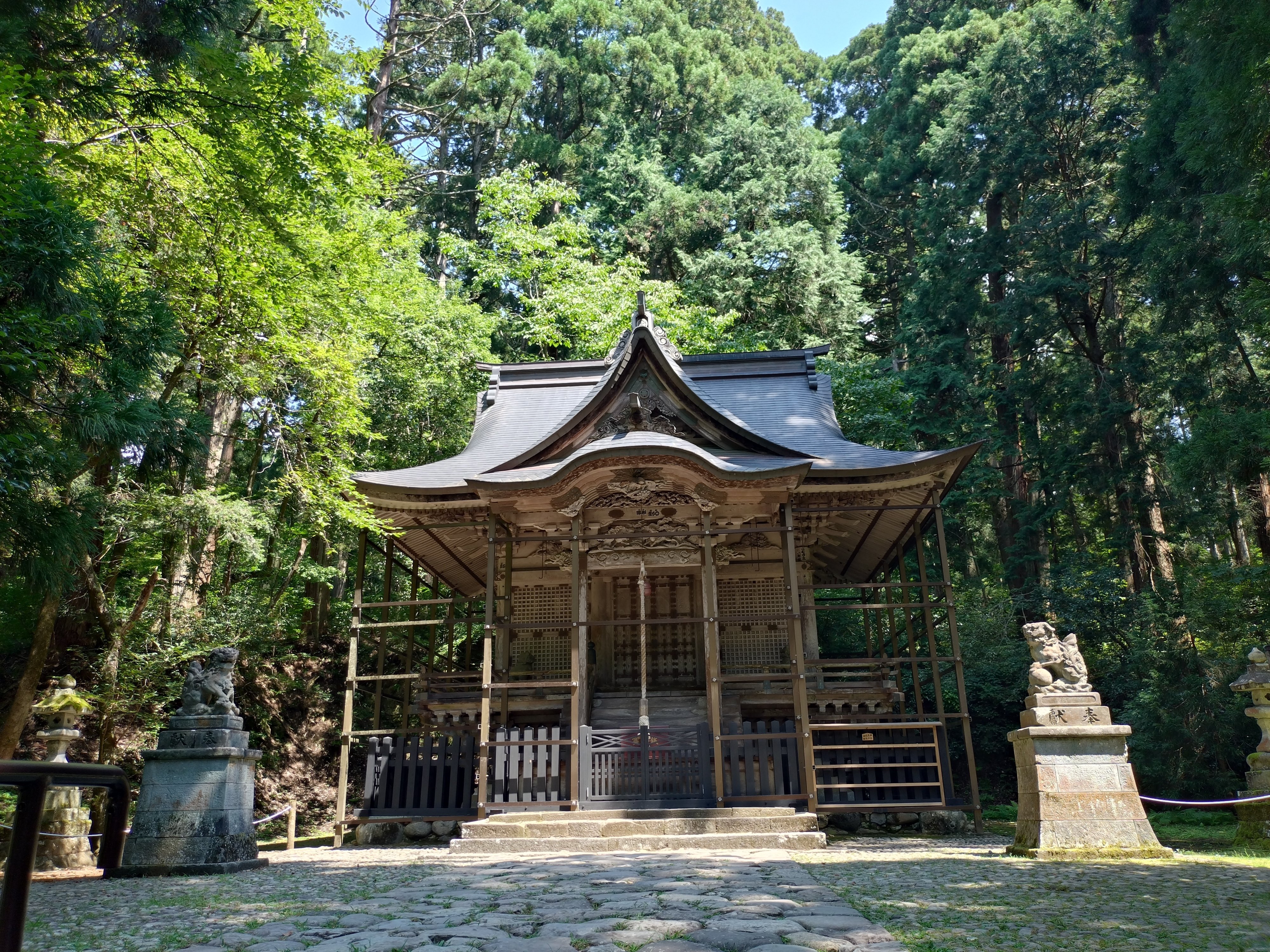 【越前白山神社図】敦史 994 福井県 平泉寺白山神社 共箱二重箱 掛け軸　肉筆 平泉寺白山神社 | 福井県勝山市平泉寺｜平泉寺白山神社