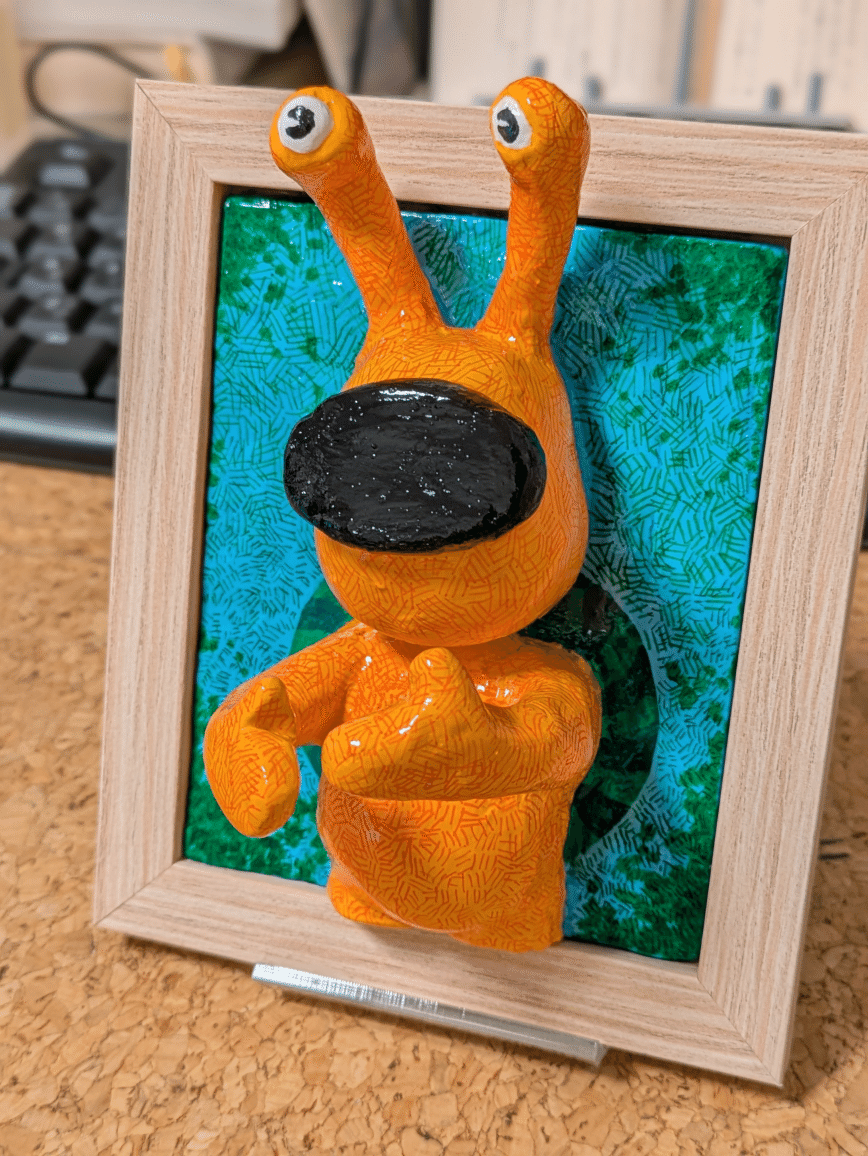 紙粘土で…オリジナルキャラを具現化してみたよ