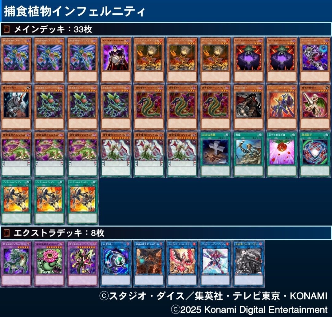 最新版（ver.2025）いろいろなインフェルニティの展開まとめ【遊戯王