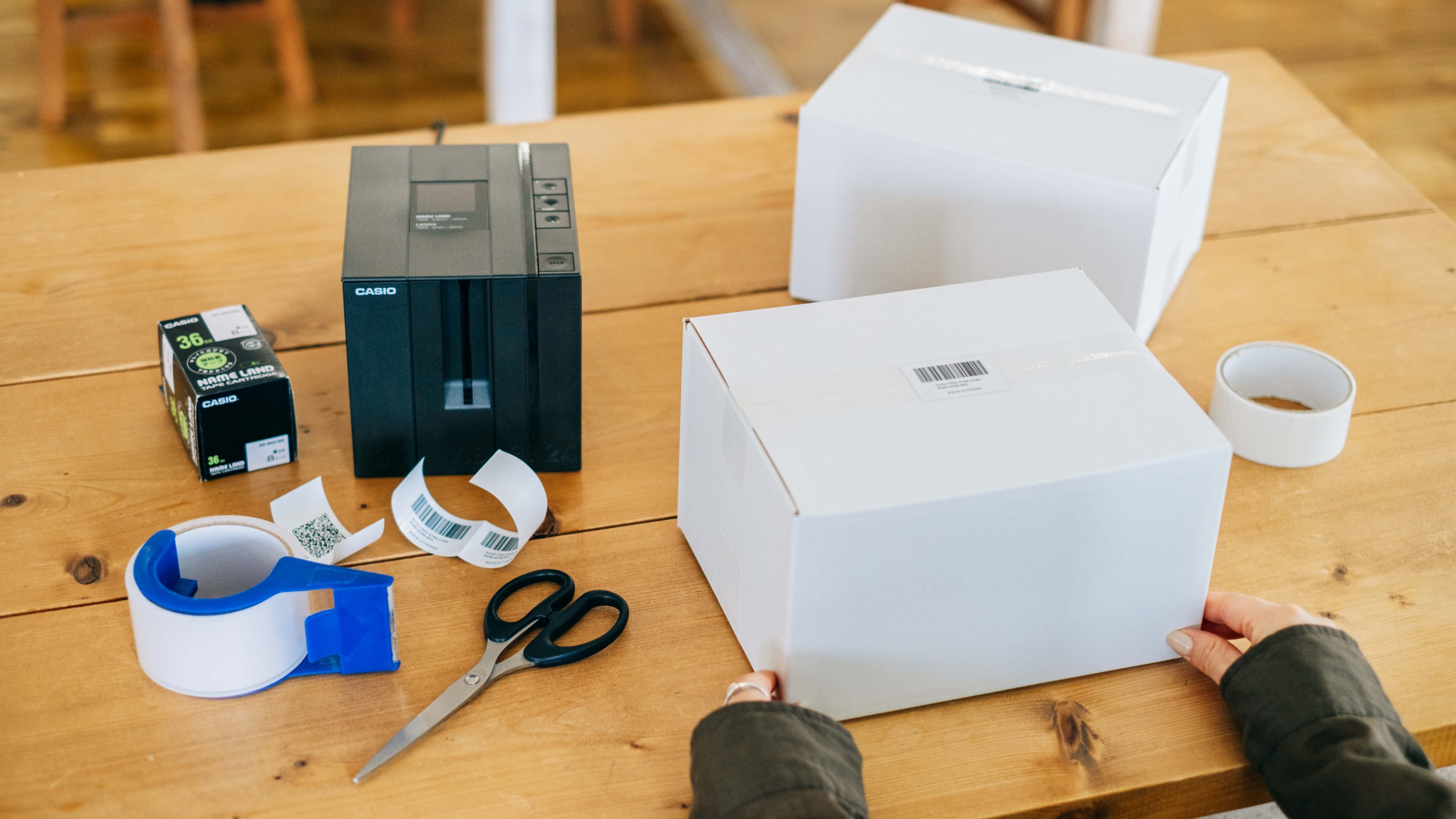 らくらくミンネコパック＋ネームランド「KL-LE900」で発送作業をもっと