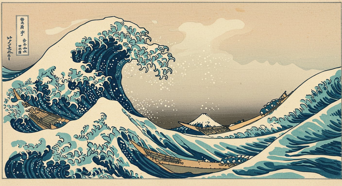 浮世絵版画 イ 画像生成AI】浮世絵風の世界をリアルに再現する方法｟プロンプト無料