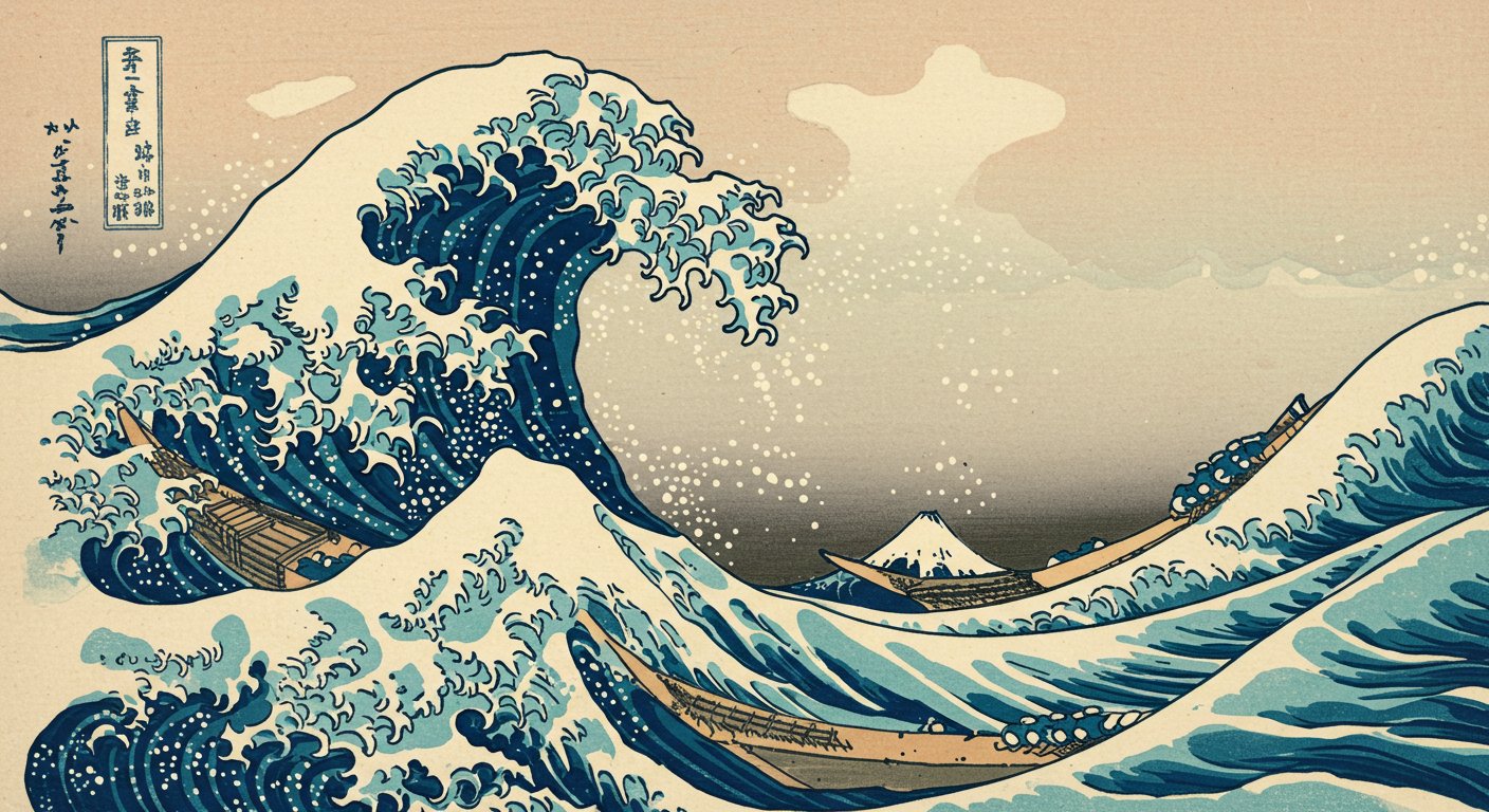 セブンイレブン 浮世絵風アート フレーム付き セブンイレブン 浮世絵風アート フレーム付き