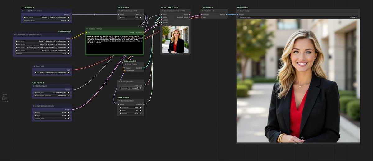 HiDream-I1-Dev workflow