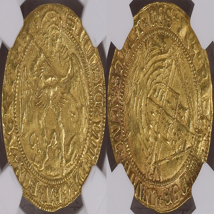 1509-26 イギリス ヘンリー8世エンジェル金貨｜アンティークコイン