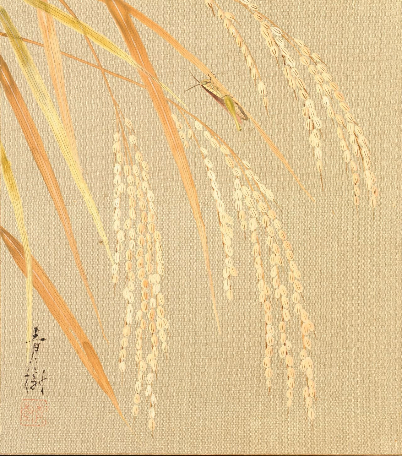 小茂田青樹、「麦踏」、希少な画集より、新品高級額・額装付、状態良好 小茂田青樹 / 麦踏 | 壁紙ギャラリー KAGIROHI
