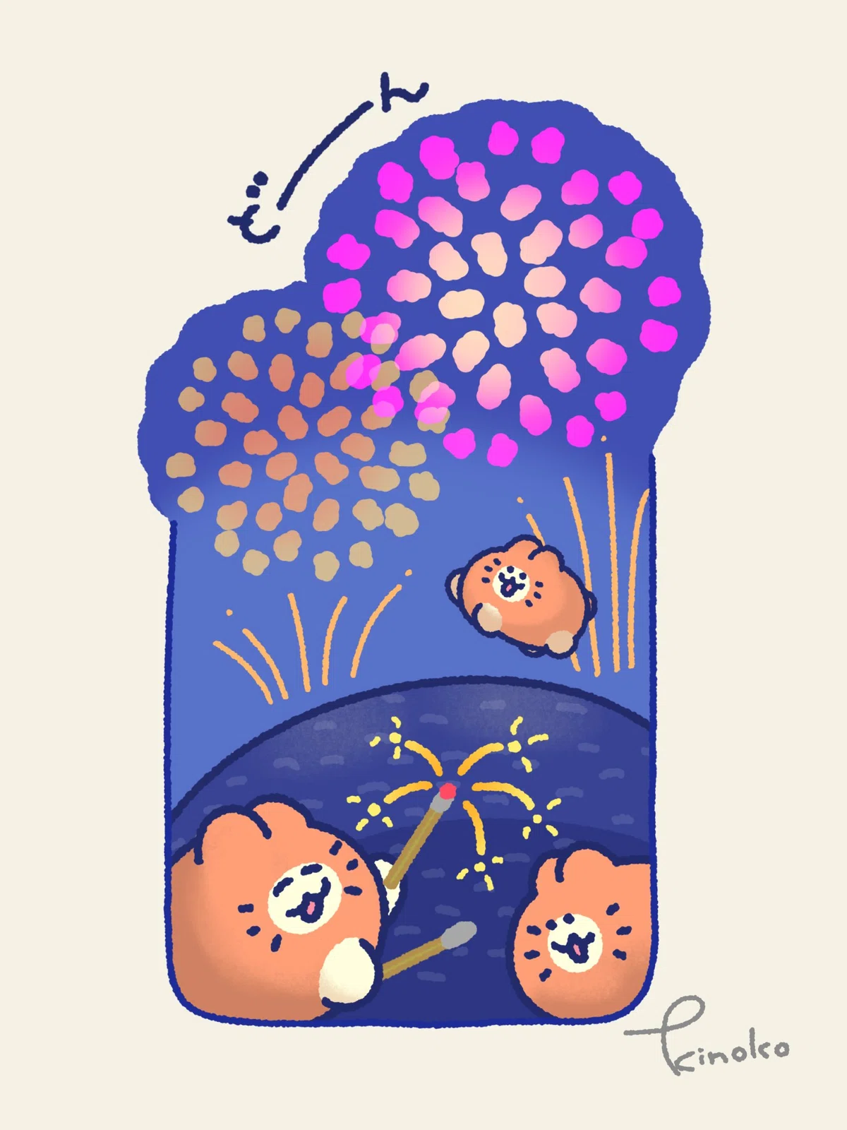 夏の夜空🌟満開に咲く「花火」イラストまとめ｜Charaforio｜Charaforio公式